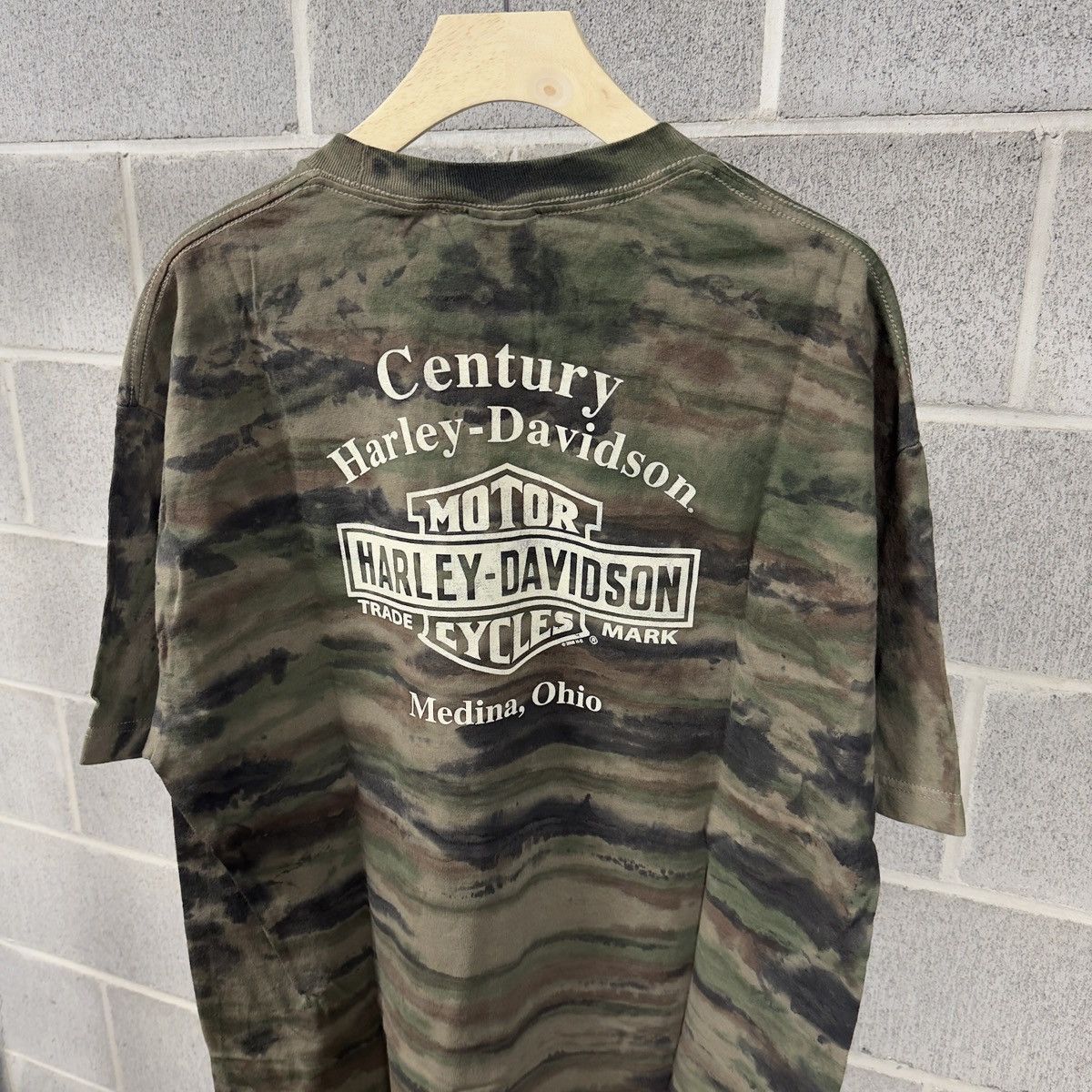 Harley Davidson Harley Davidson Camo Shirt ERD Grunge Biker WCC Size US XL / EU 56 / 4 - 7 Thumbnail