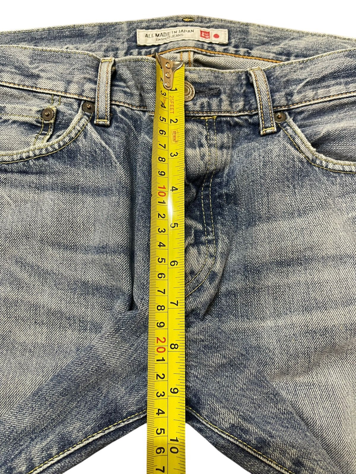 Uniqlo Vintage Japanese Uniqlo Blue Faded Wash Style Loose Jeans Size US 32 / EU 48 - 16 Thumbnail