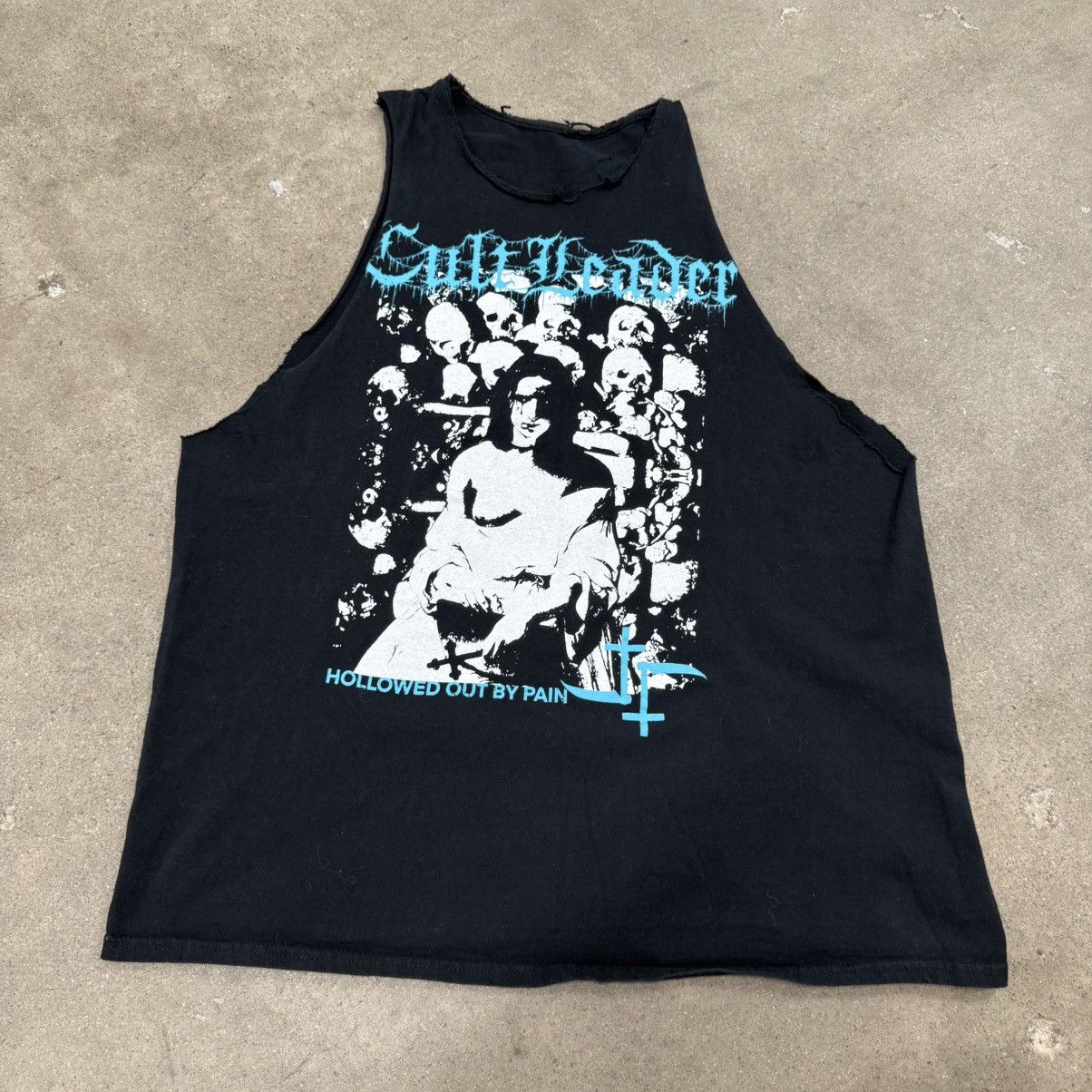 Band Tees CULT LEADER HOLLOWED OUT BY PAIN BAND GRUNGE TANK TOP Size US L / EU 52-54 / 3 - 1 Thumbnail