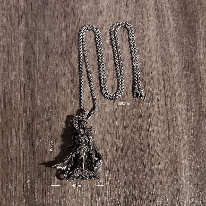 Jewelry Standing Behind The Death Pendant Necklace Size ONE SIZE - 2 Thumbnail