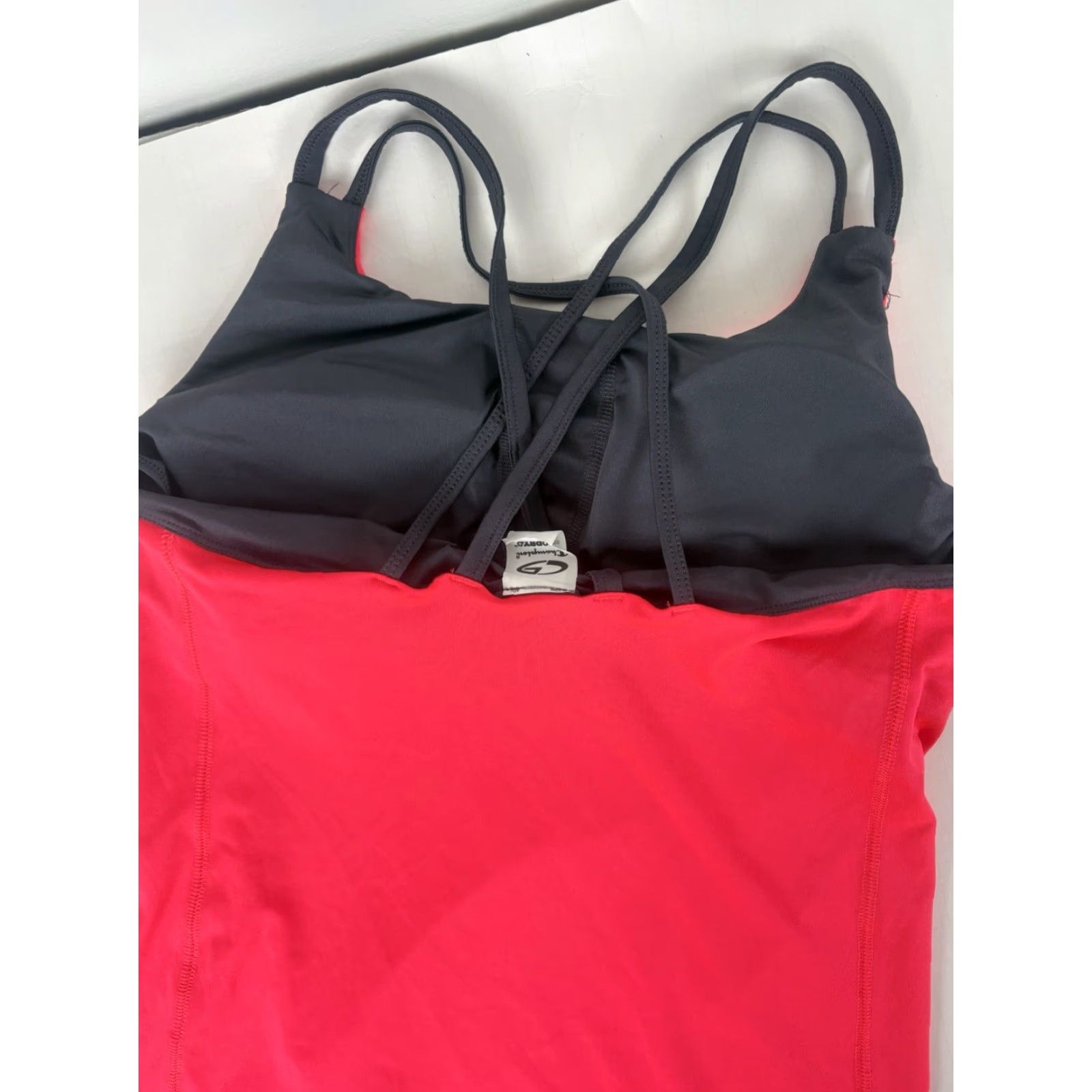 Champion Champion Duo Dry Pink/Gray Longer Tankini Swim Top Women XL Size Size XL / US 12-14 / IT 48-50 - 5 Thumbnail