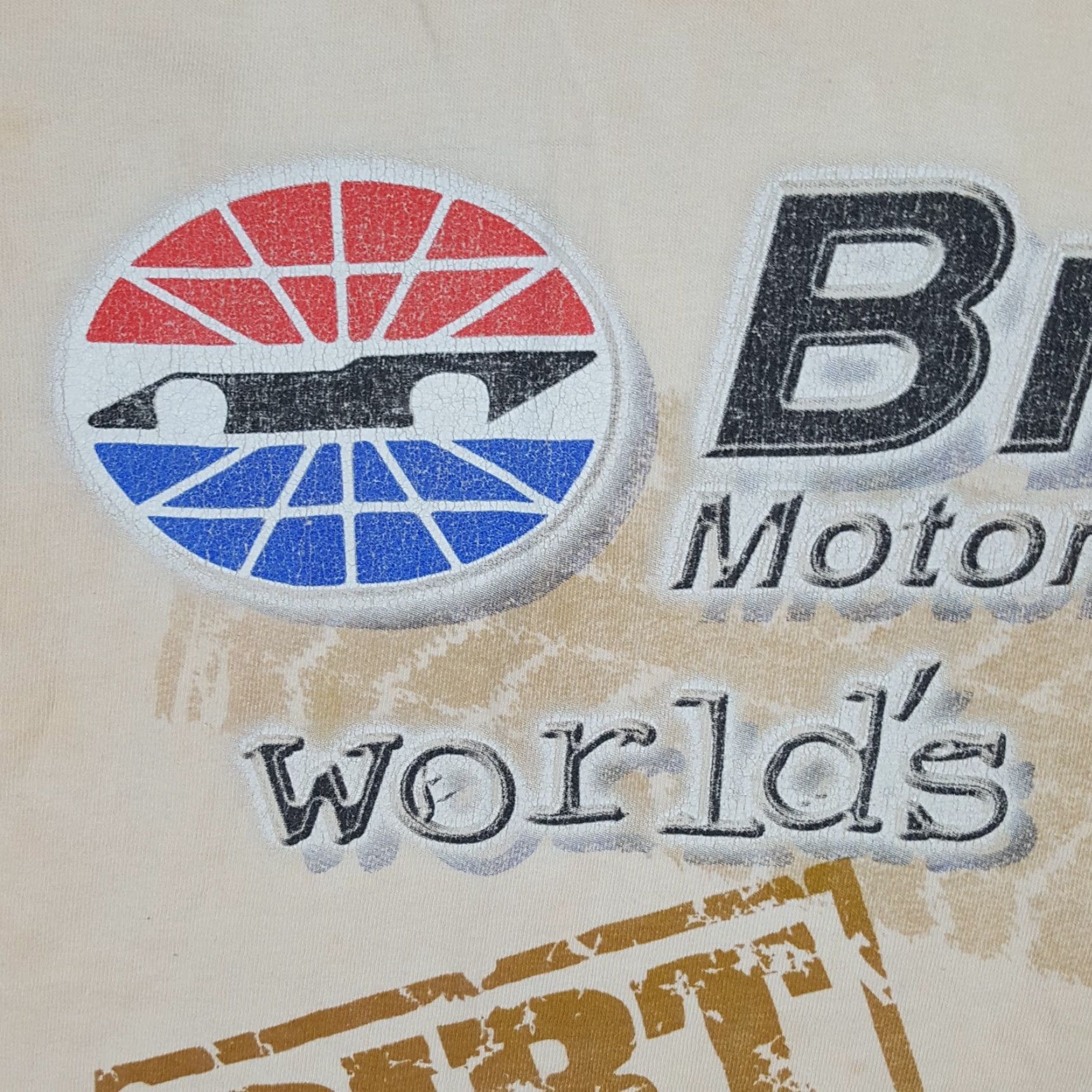 Gildan Distressed NASCAR Bristol Speedway Men's Size XL Faded Vintage Retro T Shirt Car Size US XL / EU 56 / 4 - 3 Thumbnail