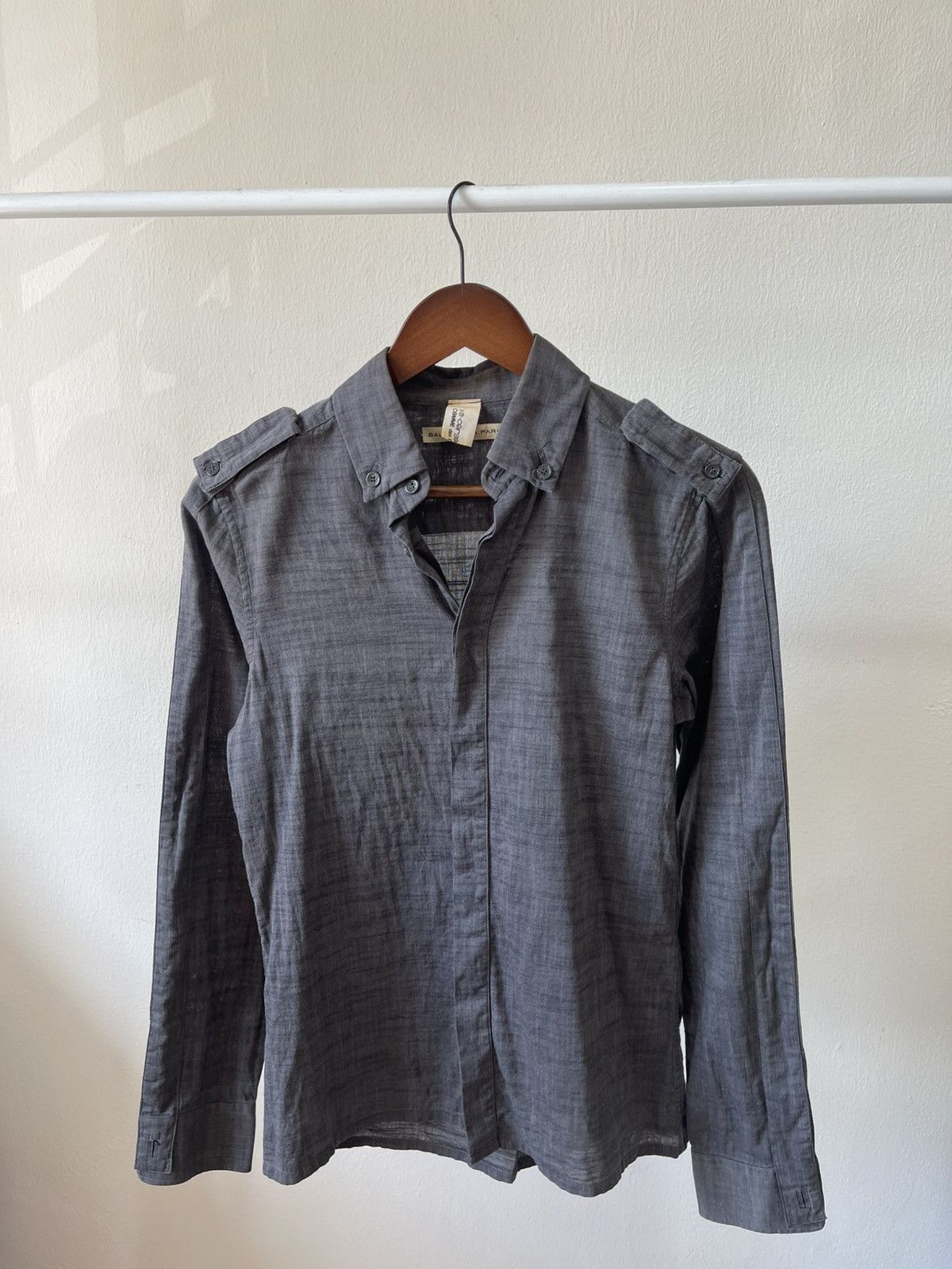 Balenciaga 2005 Balenciaga Comme Des Garcons Button Ups Shirt Size US S / EU 44-46 / 1 - 8 Thumbnail