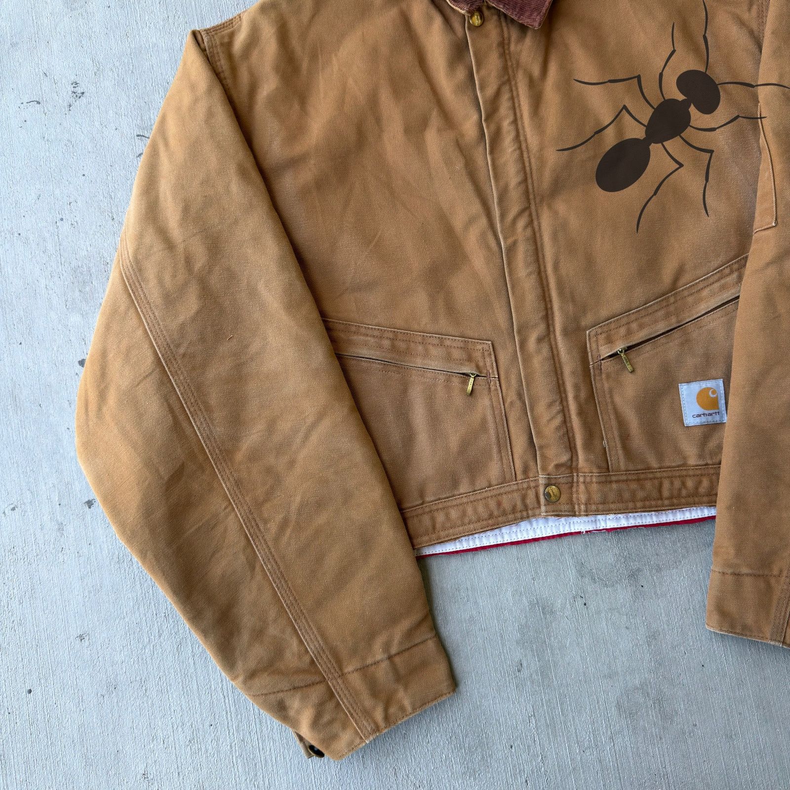Carhartt × Vintage Carhartt brown cropped Detroit style work wear jacket Size US XL / EU 56 / 4 - 2 Thumbnail