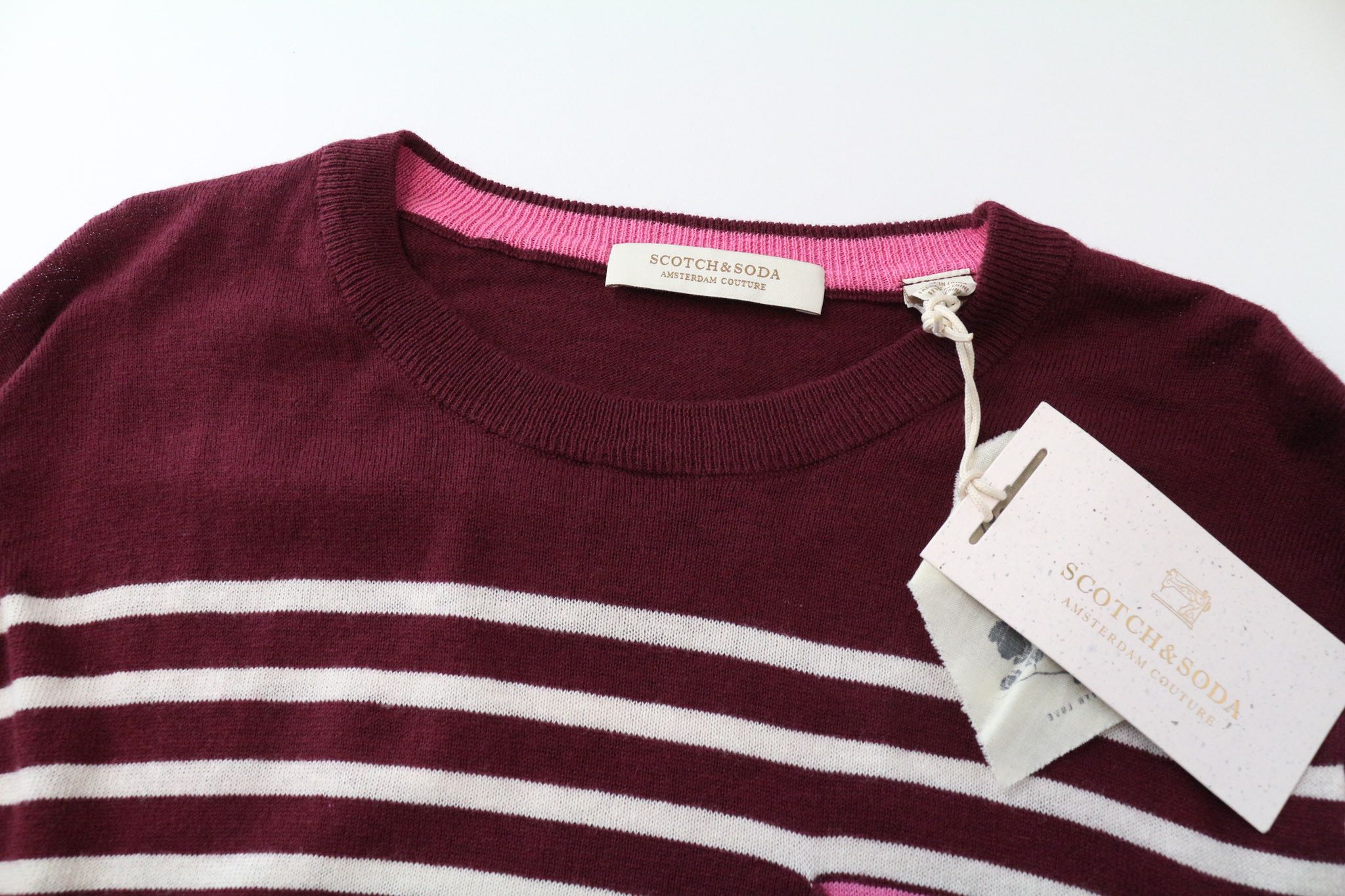 Scotch & Soda AMS COUTURE S Purple Red Cotton Wool Sweatshirt 74893 Size US S / EU 44-46 / 1 - 3 Thumbnail