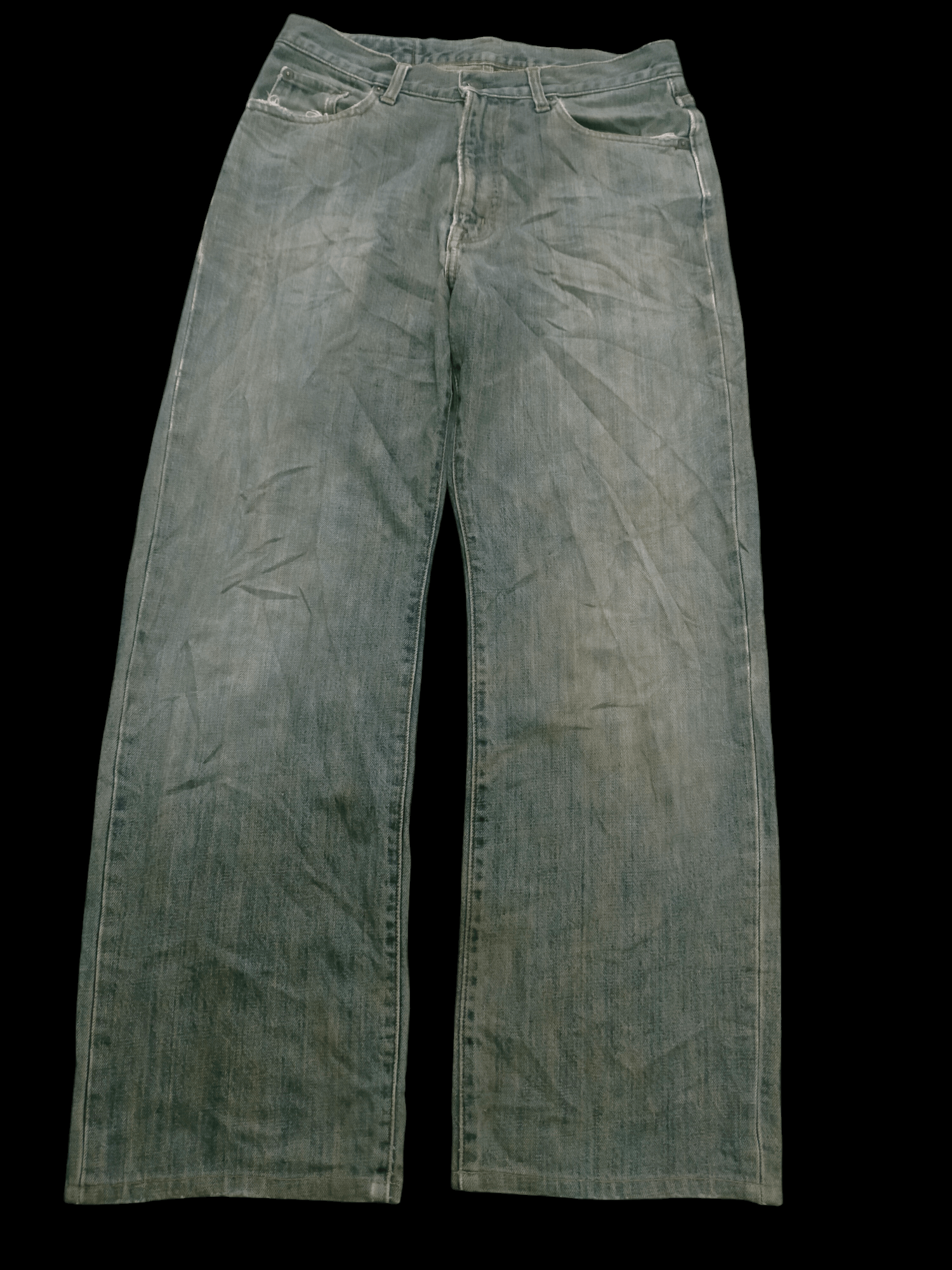 Japanese Brand × Le Grande Bleu (L.G.B.) 🔥BAGGY🔥 RUSTY WASHED DISTRESSED DENIM BY GOLD RUSH Size US 31 - 2 Thumbnail