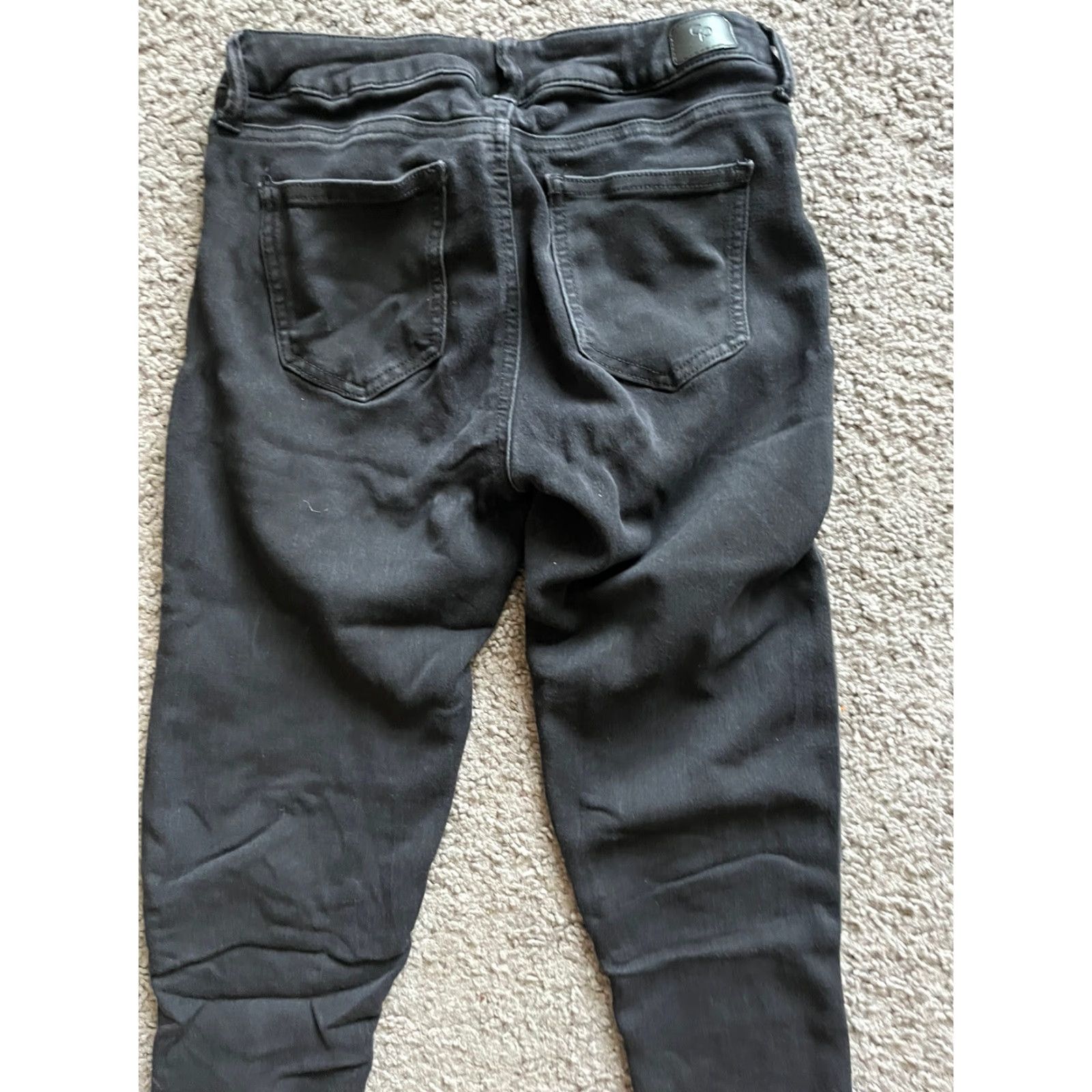 Vintage Celebrity Pink Walker Skinny Jeans Black Rinse 7/28 Juniors' Super-Soft Comfort Pockets Stretch Denim 5-Pocket Design Regular Size 7/28 Women Size 28" / US 6 / IT 42 - 4 Thumbnail