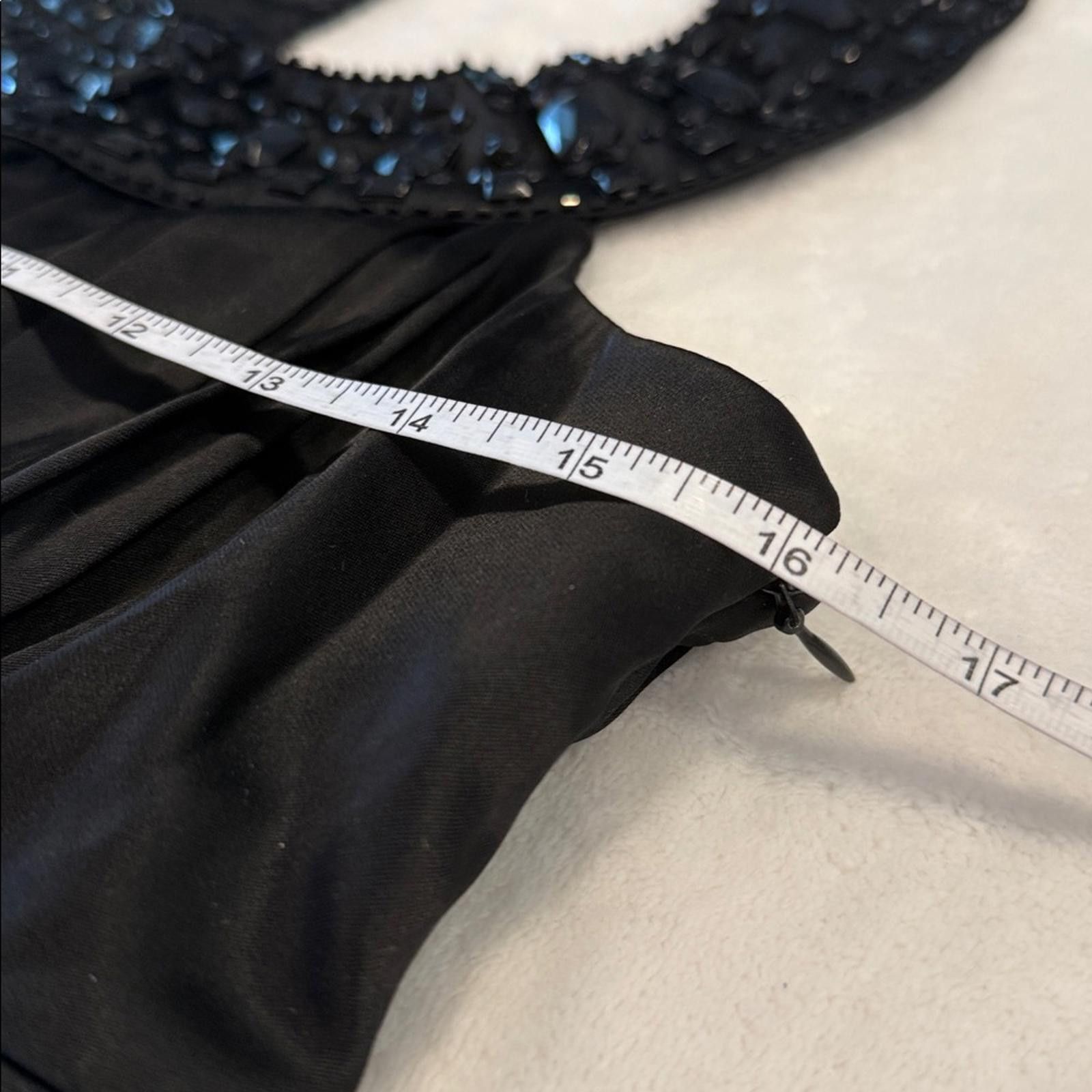 Other Laundry by Design Black midi dress bead embellished SZ 6 Size M / US 6-8 / IT 42-44 - 11 Thumbnail