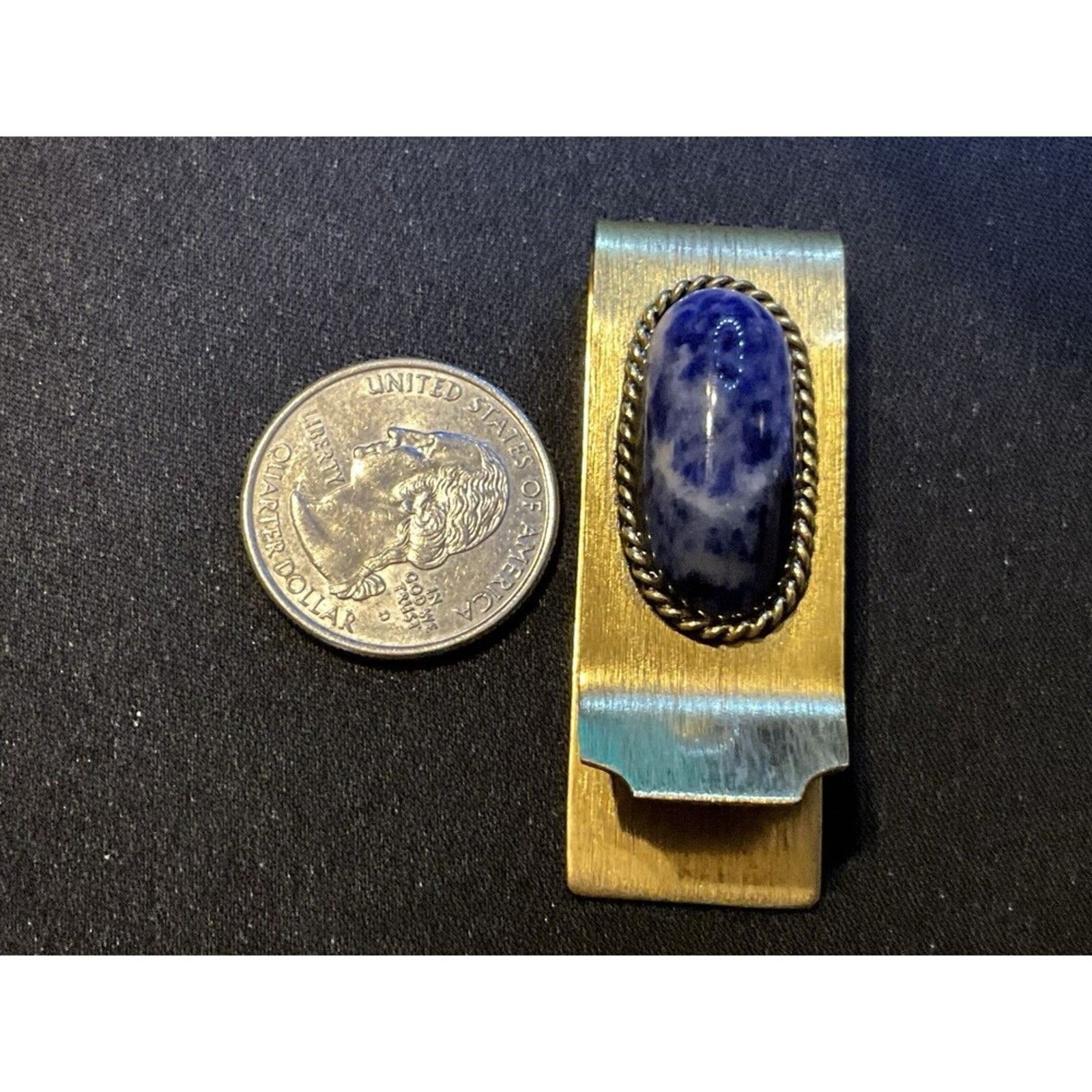 Other Gold Tone Demim Lapas Vintage Money Clip Size ONE SIZE - 5 Thumbnail