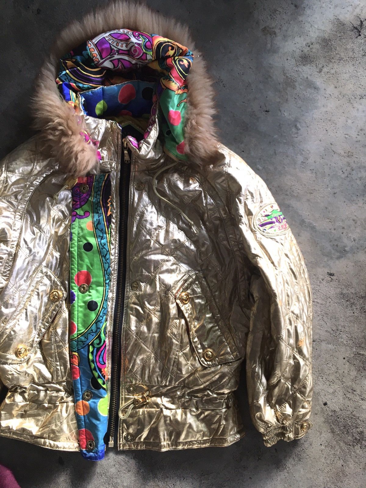 If Six Was Nine × Japanese Brand × Le Grande Bleu (L.G.B.) Elesse Racing project vintage fur jacket Size US L / EU 52-54 / 3 - 6 Thumbnail