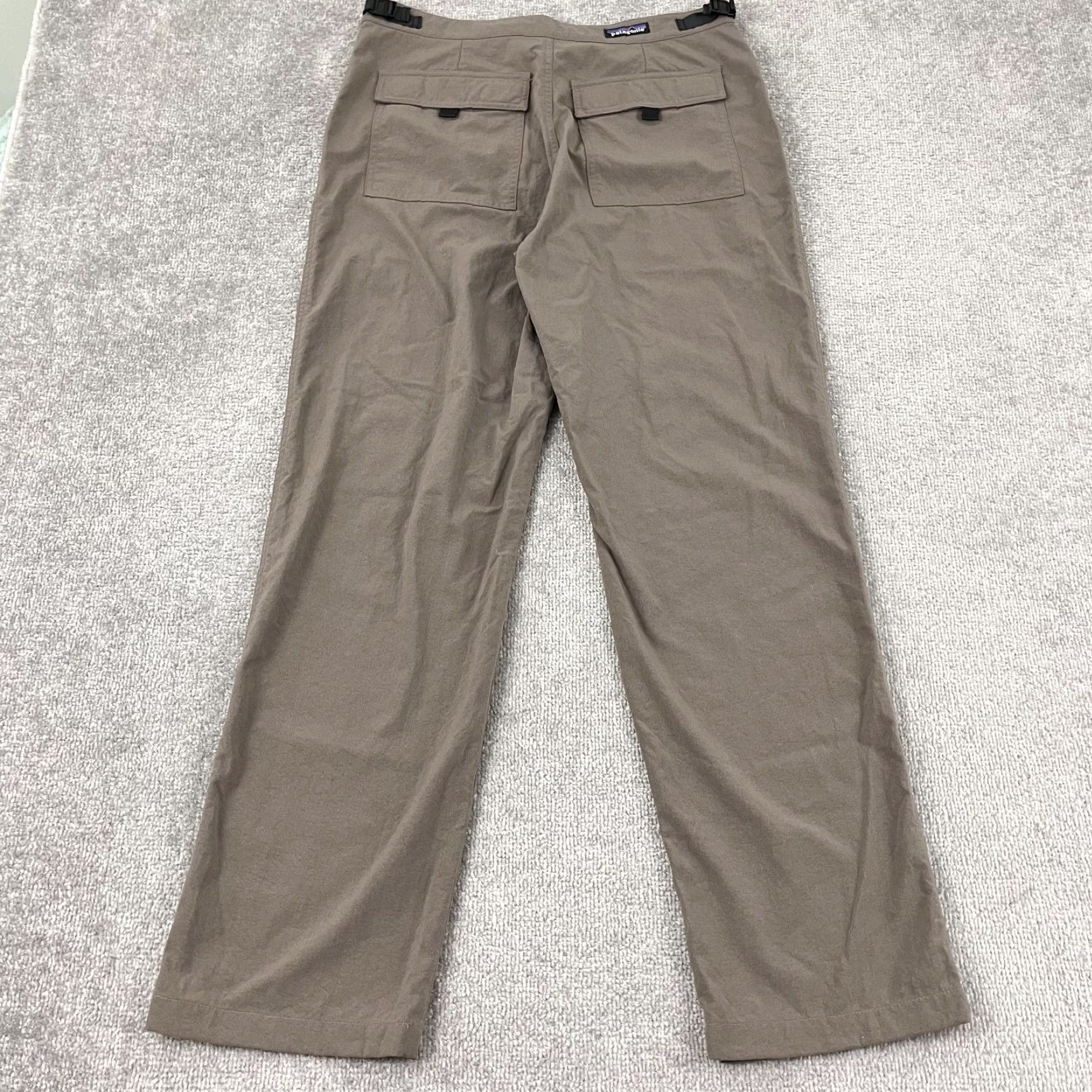 Patagonia Patagonia Pants Women Size 12 32x31 Brown Hiking Outdoor Belted Pockets Nylon Womens Size 34" / US 12 / IT 48 - 2 Thumbnail