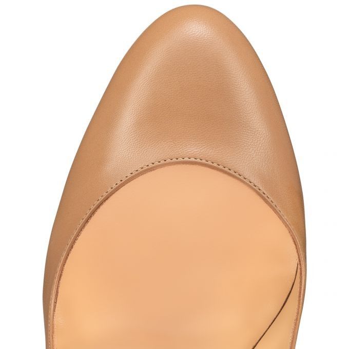 Christian Louboutin o1s1wg111224 Dolly Pump Alta 160 Kid in Nude Size US 10.5 / IT 40.5 - 4 Thumbnail