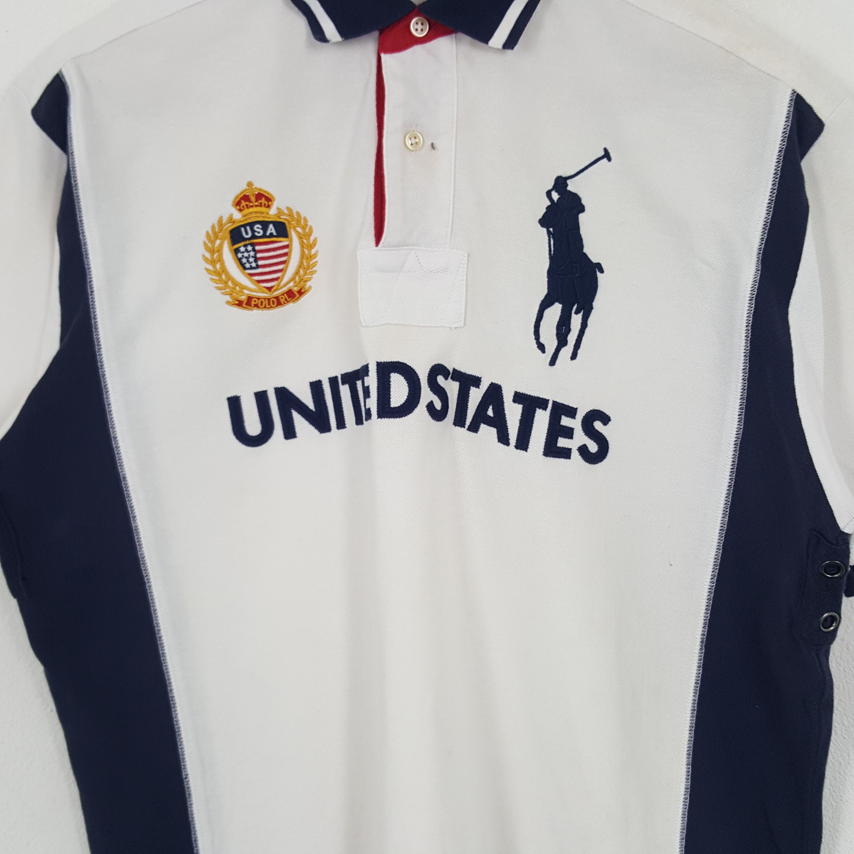 Polo Ralph Lauren × Vintage Vintage Polo by Ralph Lauren Designer Brand Polos Size US XL / EU 56 / 4 - 2 Thumbnail