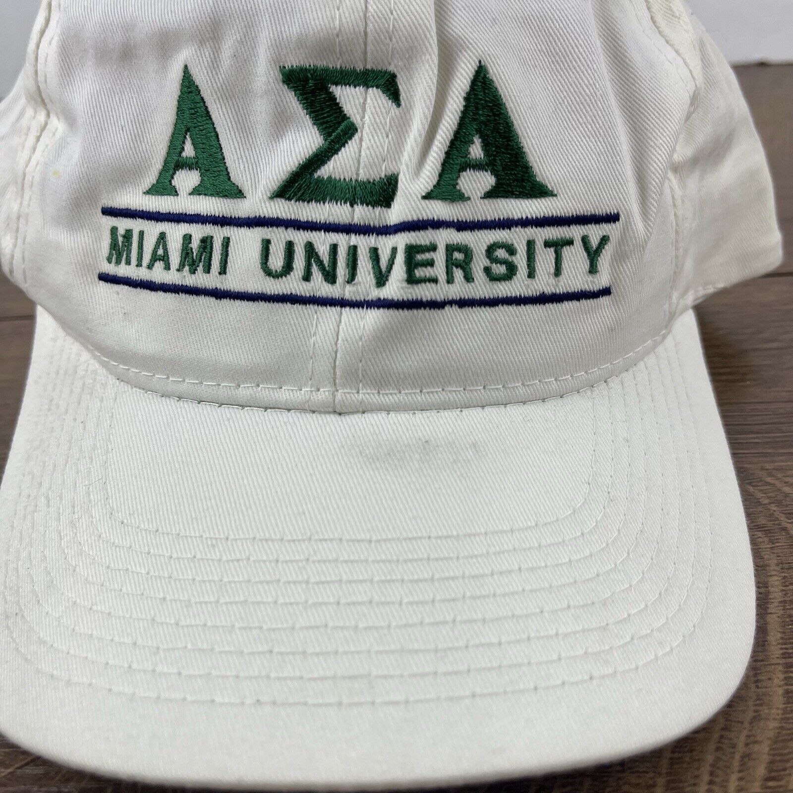 Other Miami University Hat AEA AZA Hat White Hat Adjustable White Size ONE SIZE - 6 Thumbnail