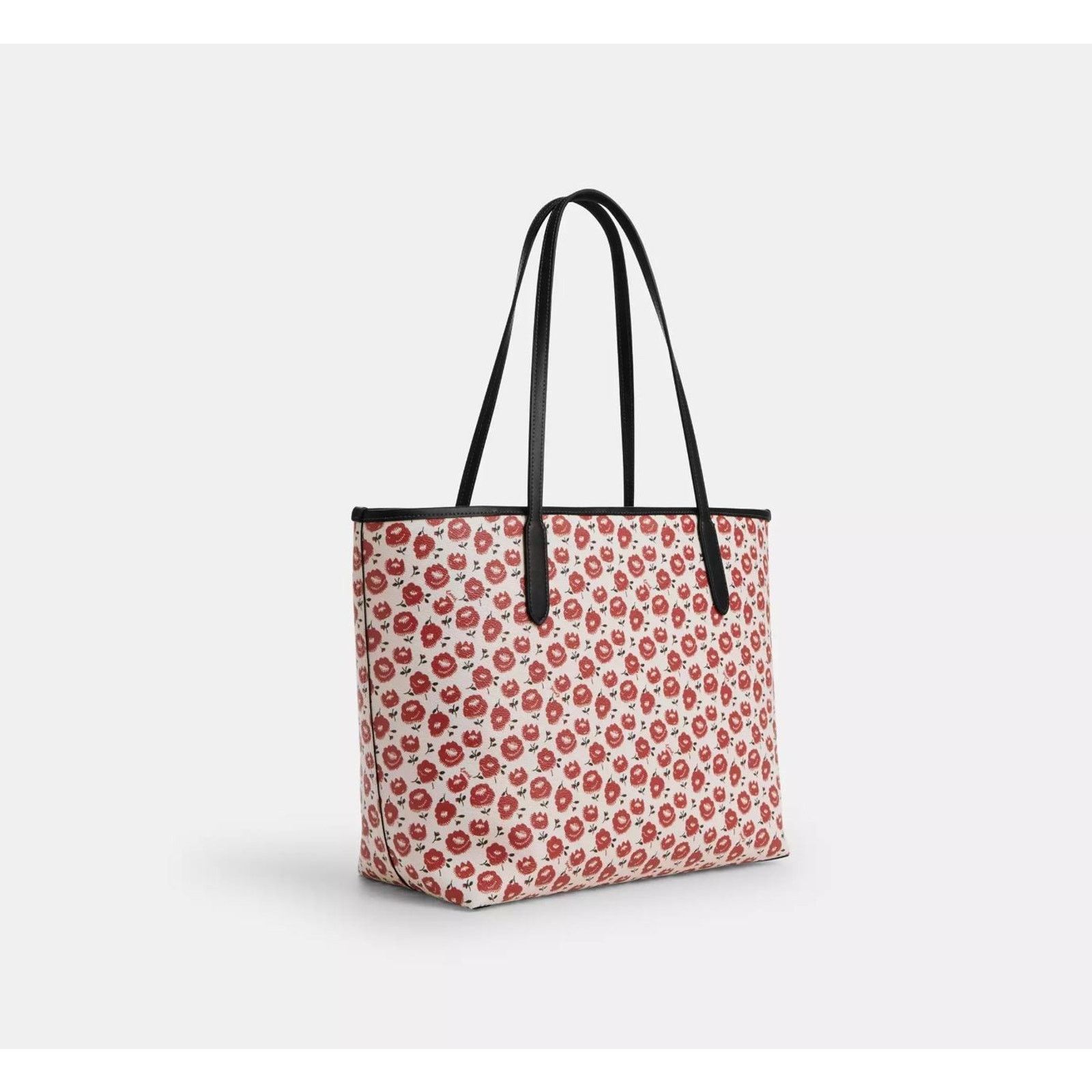 Coach NWT COACH CBI50 City Tote Bag Floral Print Red Multi Size ONE SIZE - 9 Thumbnail