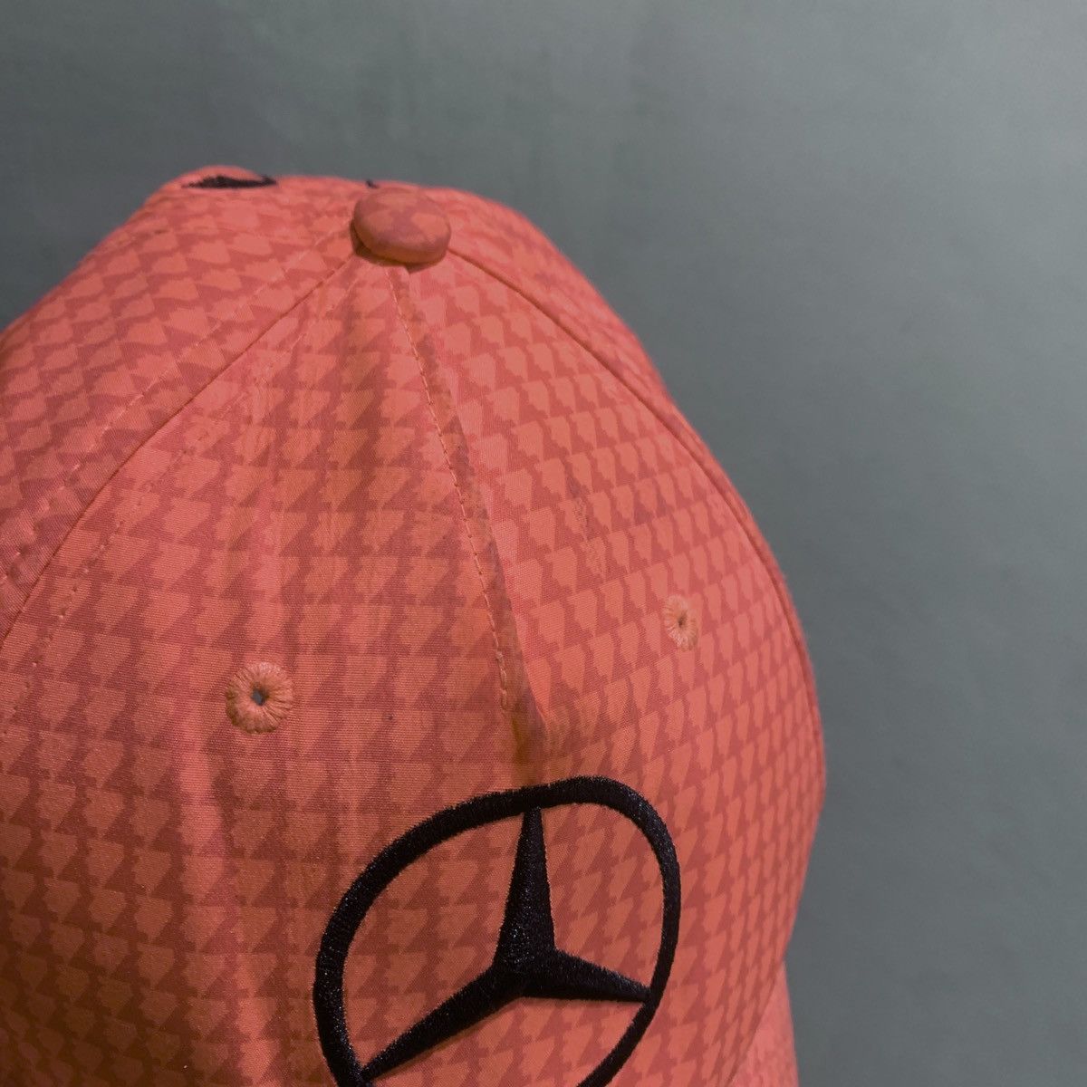 Mercedes-Benz Mercedes F1 Mens Cap Lewis Hamilton Pink Houndstooth Hat OS Size ONE SIZE - 9 Thumbnail