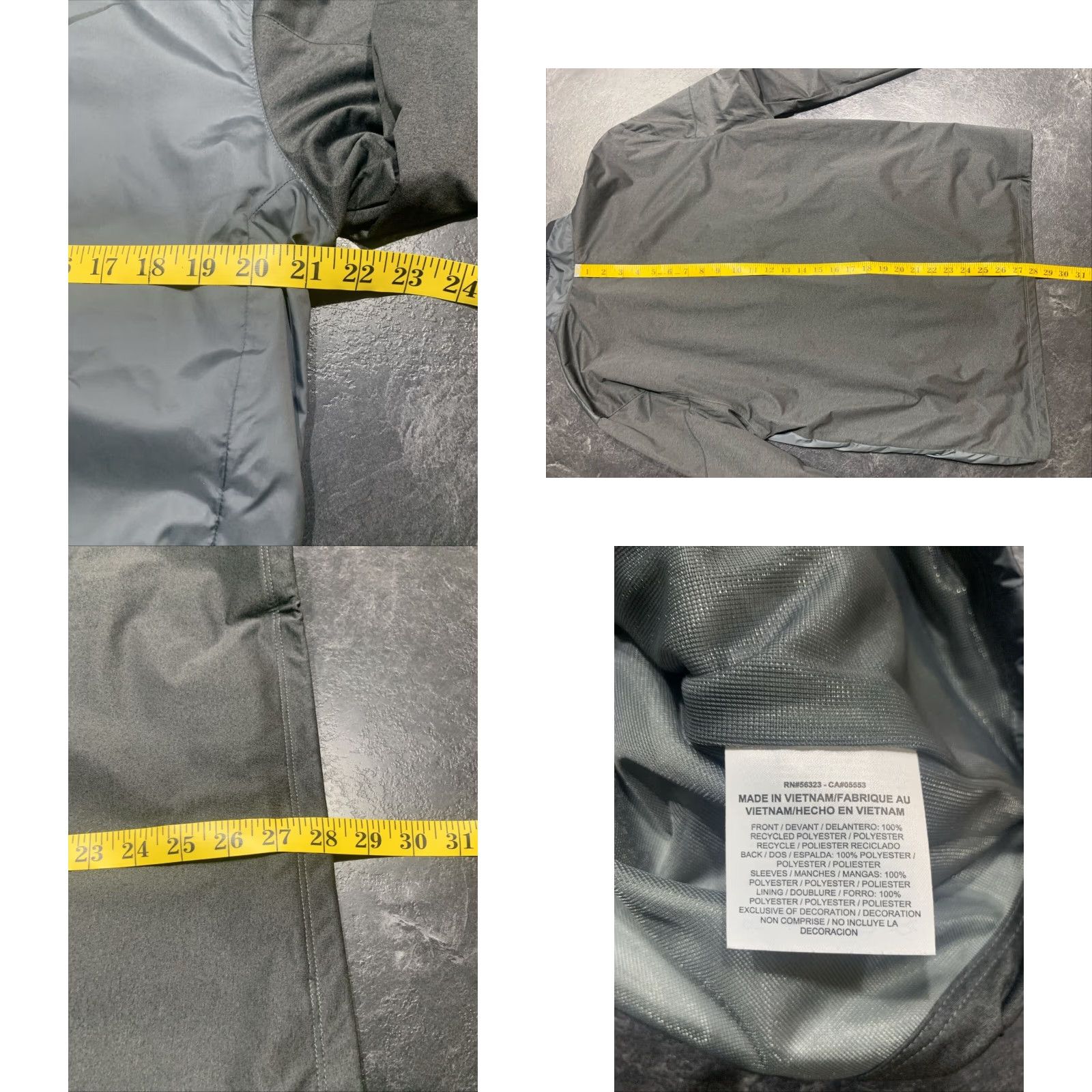 Nike NIKE GOLF Men's Medium 1/2 Zip Windbreaker Jacket Long Sleeve Gray Activewear Size US M / EU 48-50 / 2 - 8 Thumbnail