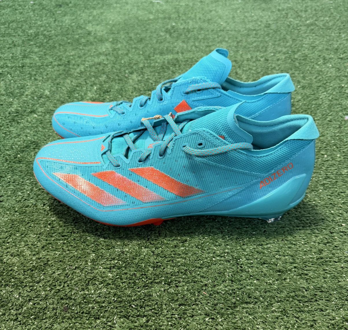Adidas Adidas SM Adizero Electric Miami Dolphins Sample Team PE Size US 13 / EU 46 - 3 Thumbnail