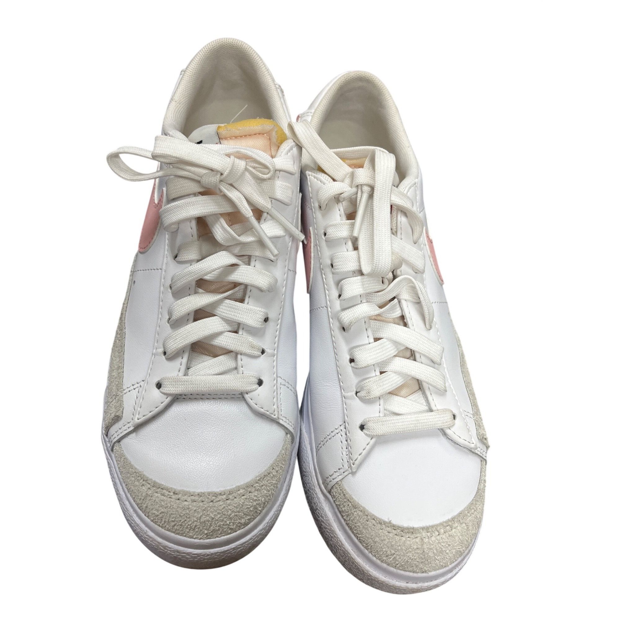 Nike Nike Blazer low wms white pink platform sneakers shoes sz 8 Size US 8 / IT 38 - 17 Thumbnail