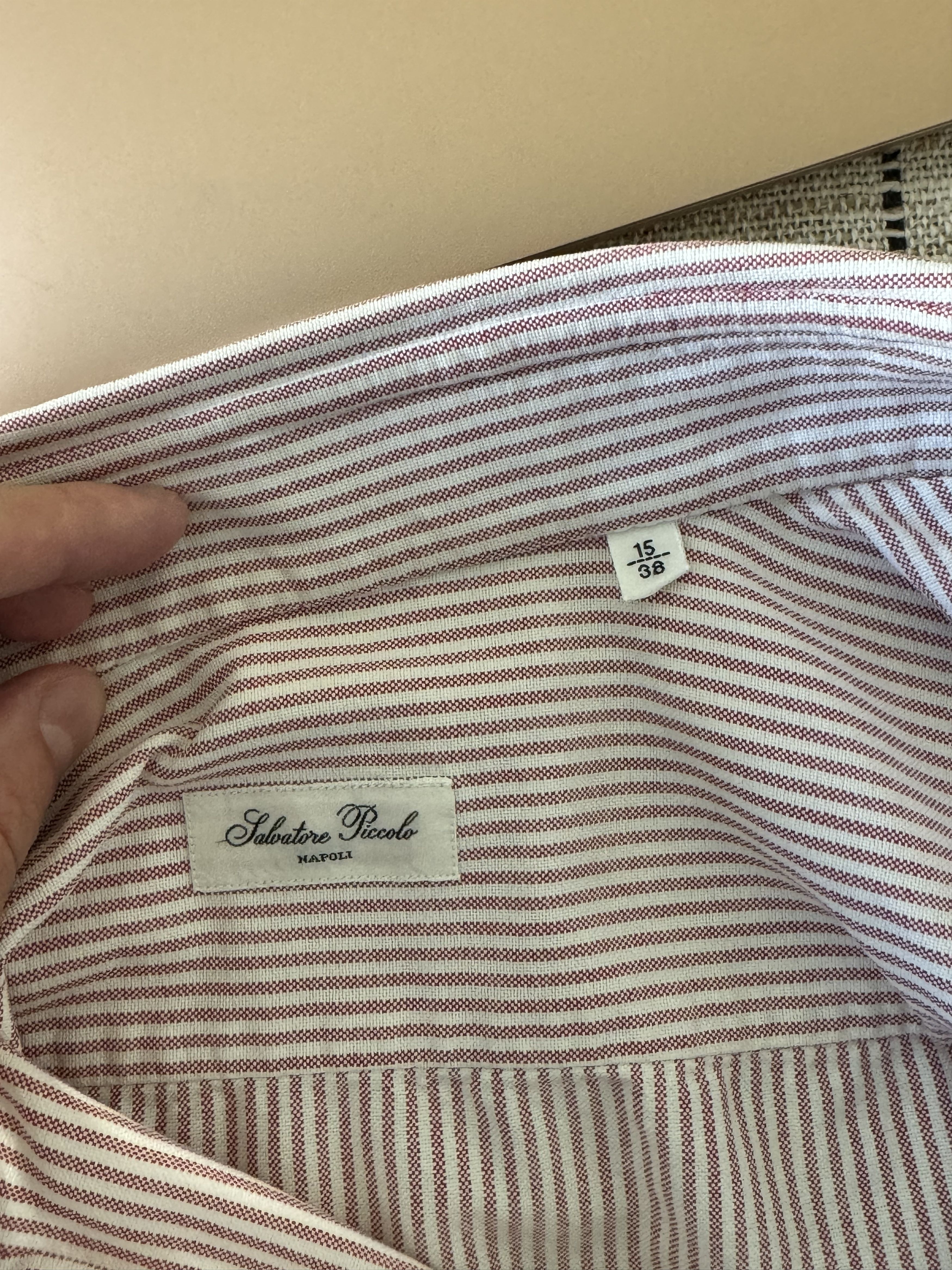 Salvatore Piccolo Salvatore Piccolo formal shirt 15/38 Size 38S - 7 Thumbnail
