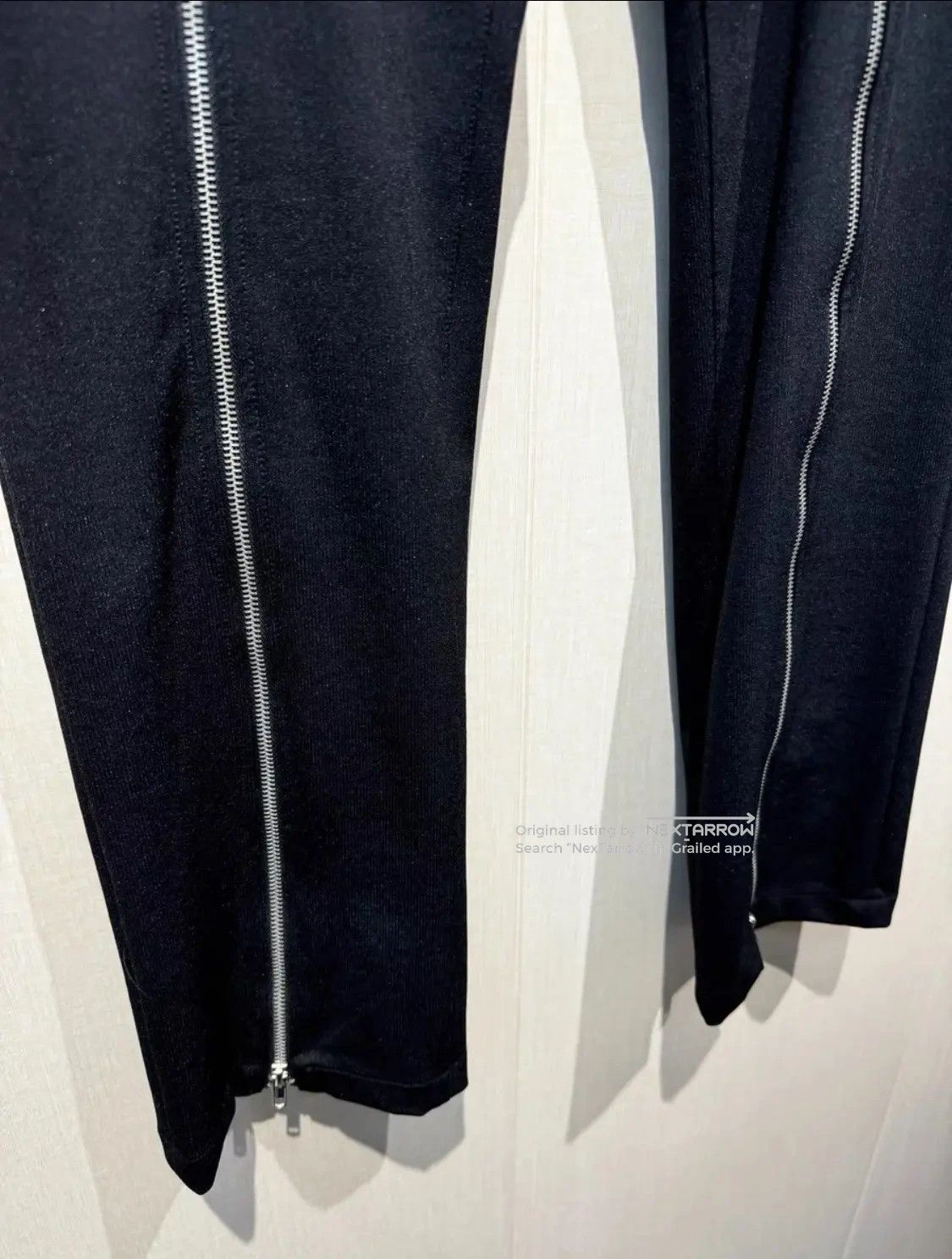 Martine Rose Doublezip Twill Casual Trousers Dddd72608 in Black, Men's (Size 34) — image 3 of 6