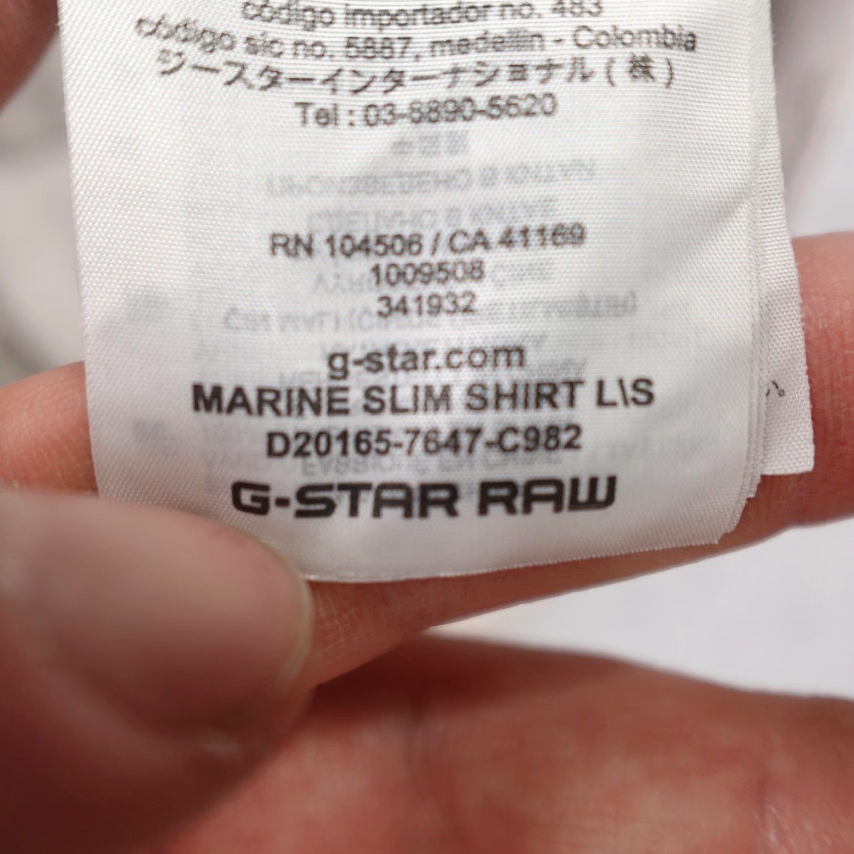 Vintage G Star Raw Shirt Mens Medium Beige Marine Slim Fit Long Sleeve Canvas Button Up Size US M / EU 48-50 / 2 - 5 Thumbnail