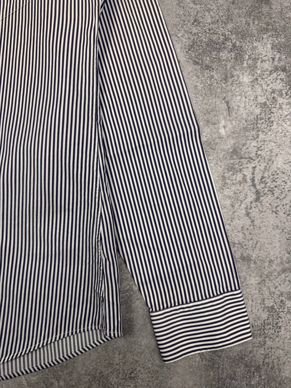 Gucci Gucci Tom Ford Men Blue White Striped Slim Fit Shirt Size US S / EU 44-46 / 1 - 5 Thumbnail