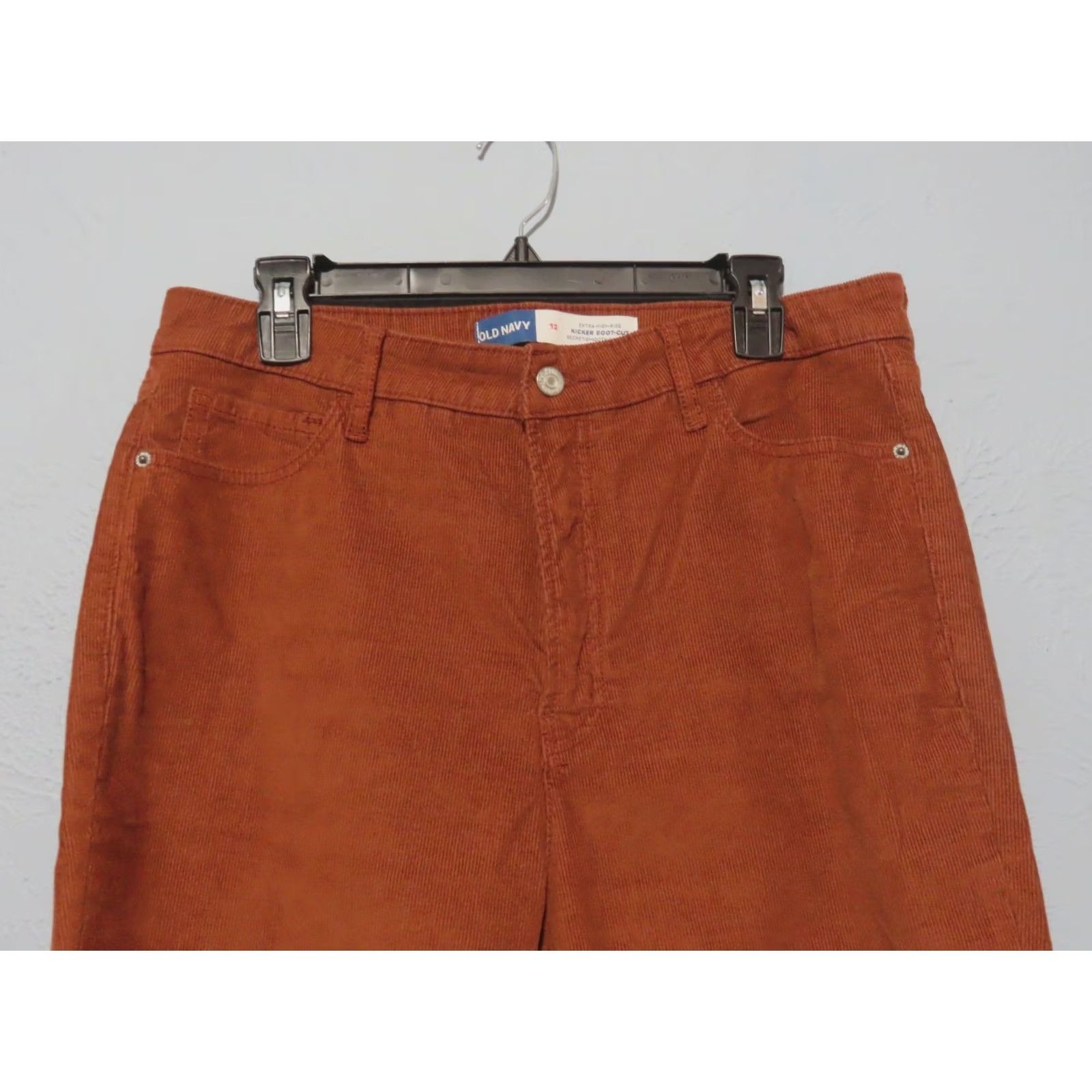 Old Navy Old Navy Extra High Rise Kicker Bootcut Corduroy Brown Pants 12 Regular Women Vintage No N/A Size 34" / US 12 / IT 48 - 6 Thumbnail