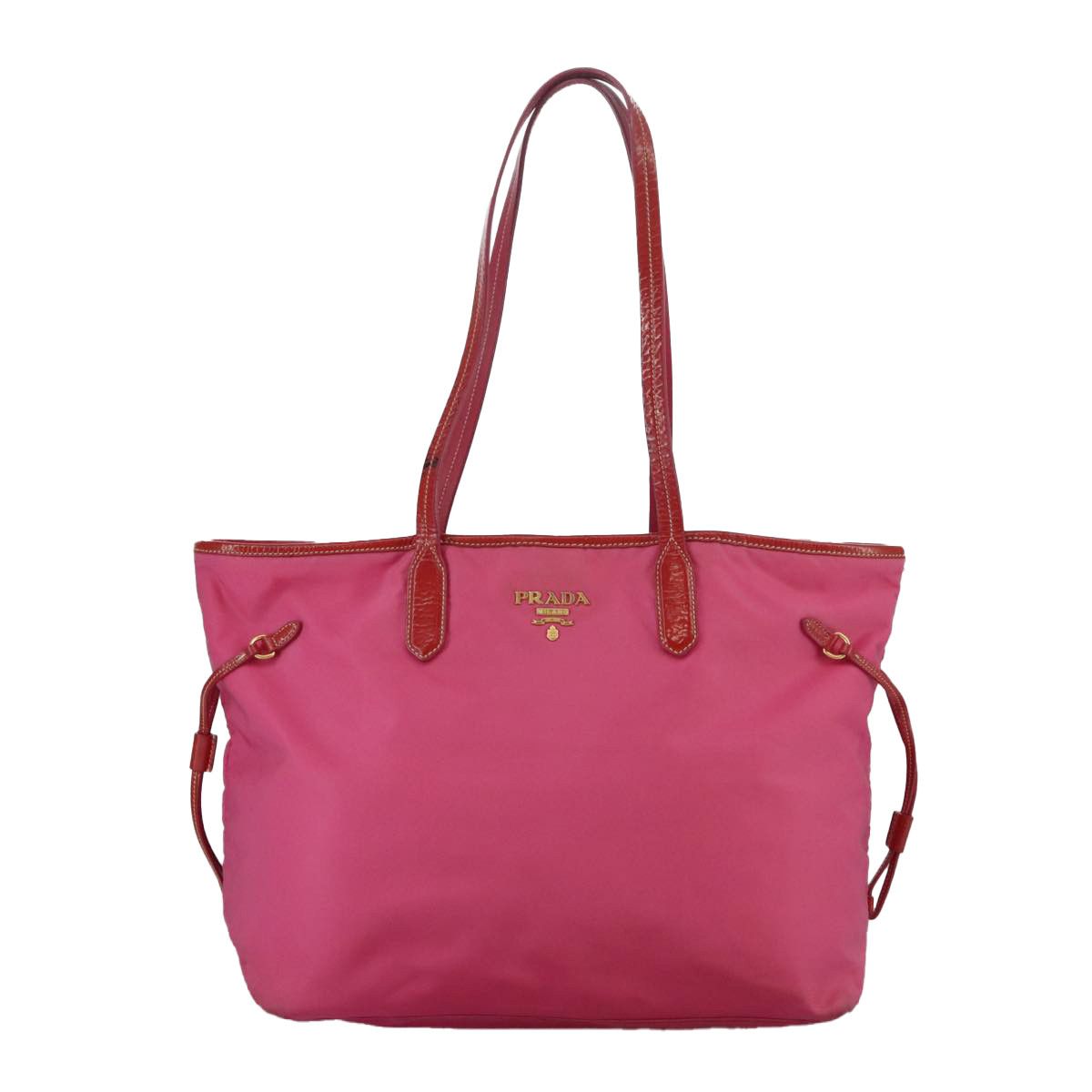 Prada Tessuto Pink Synthetic Tote Bag (Pre-Owned) Size ONE SIZE - 1 Thumbnail