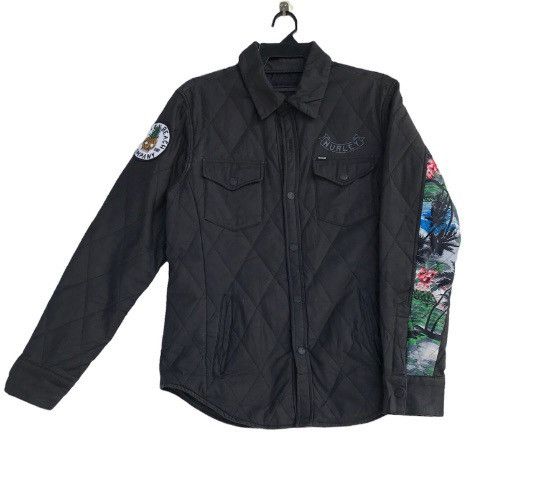 Hurley × Vintage Rare HURLEY quilted snap button hawaiian motive part jacket Size US L / EU 52-54 / 3 - 1 Thumbnail
