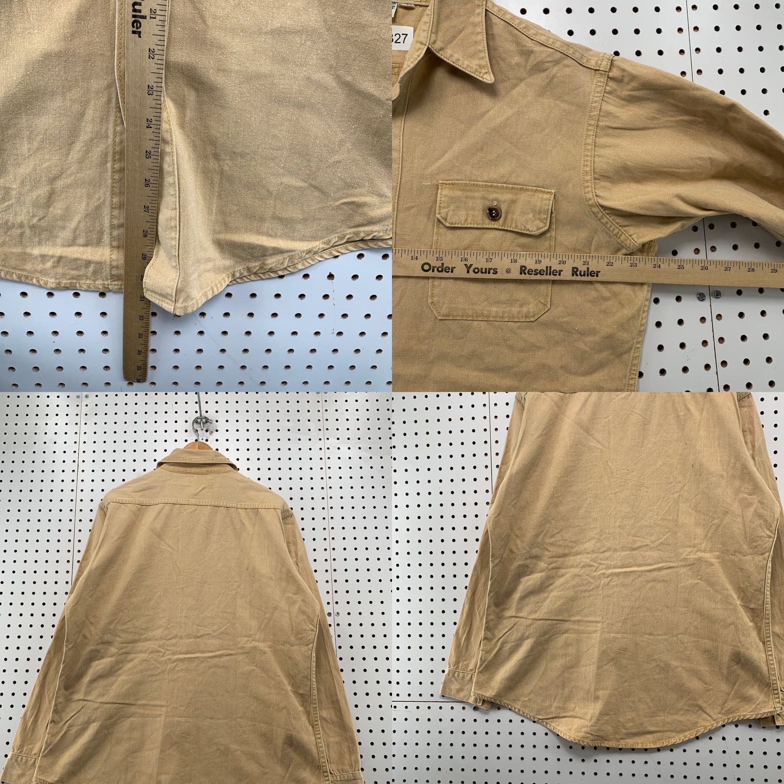 Patagonia VINTAGE Patagonia Button Shirt Mens M Beige Cotton Canvas USA Size US M / EU 48-50 / 2 - 9 Thumbnail