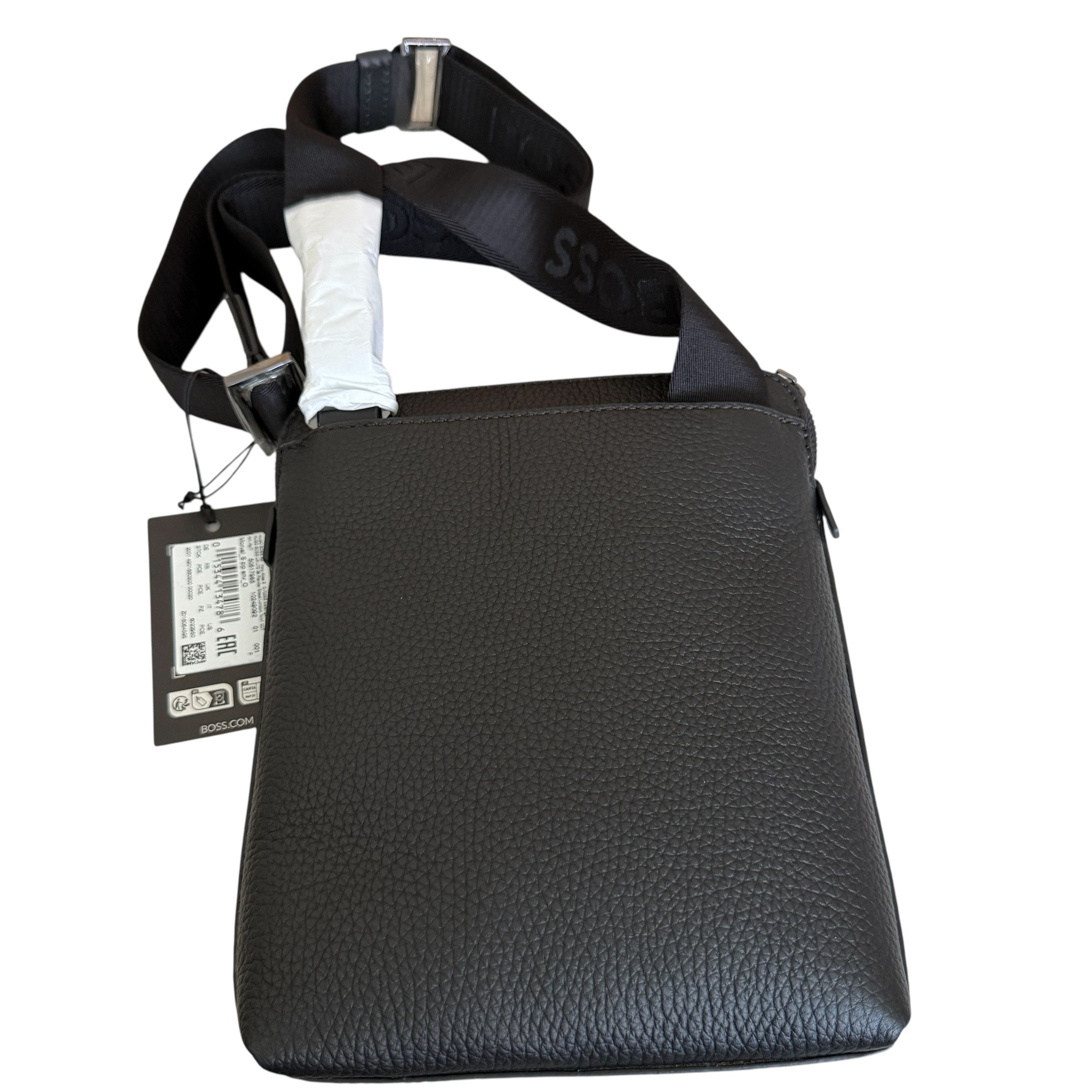 Hugo Boss HUGO BOSS Morval_S All Leather Zip Env_O Bag 50517985 Black Size ONE SIZE - 14 Thumbnail