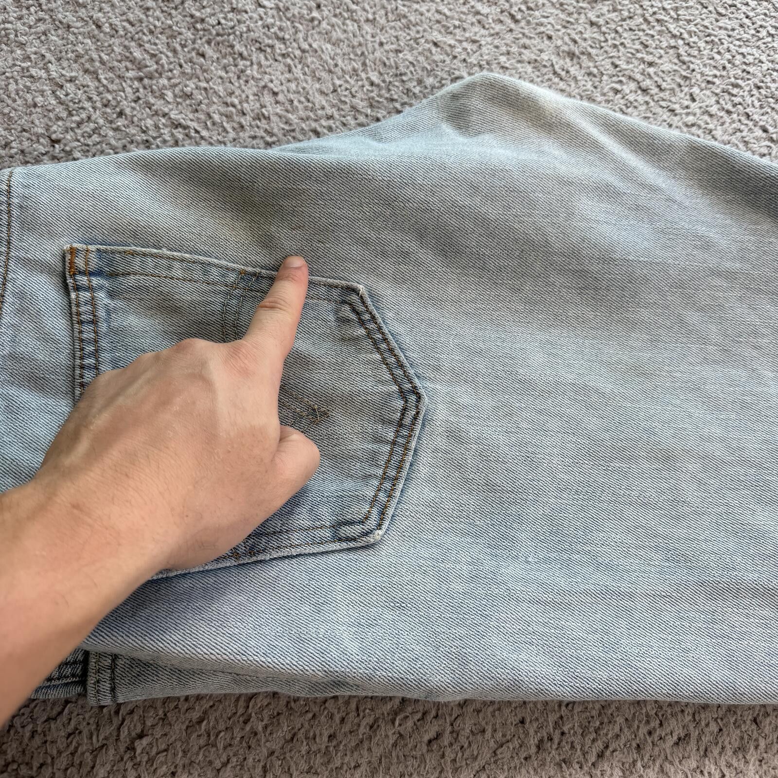 Levi's Levi’s 505 Straight Fit Light Wash Denim Jeans Men’s 36x30 Size US 36 / EU 52 - 10 Thumbnail