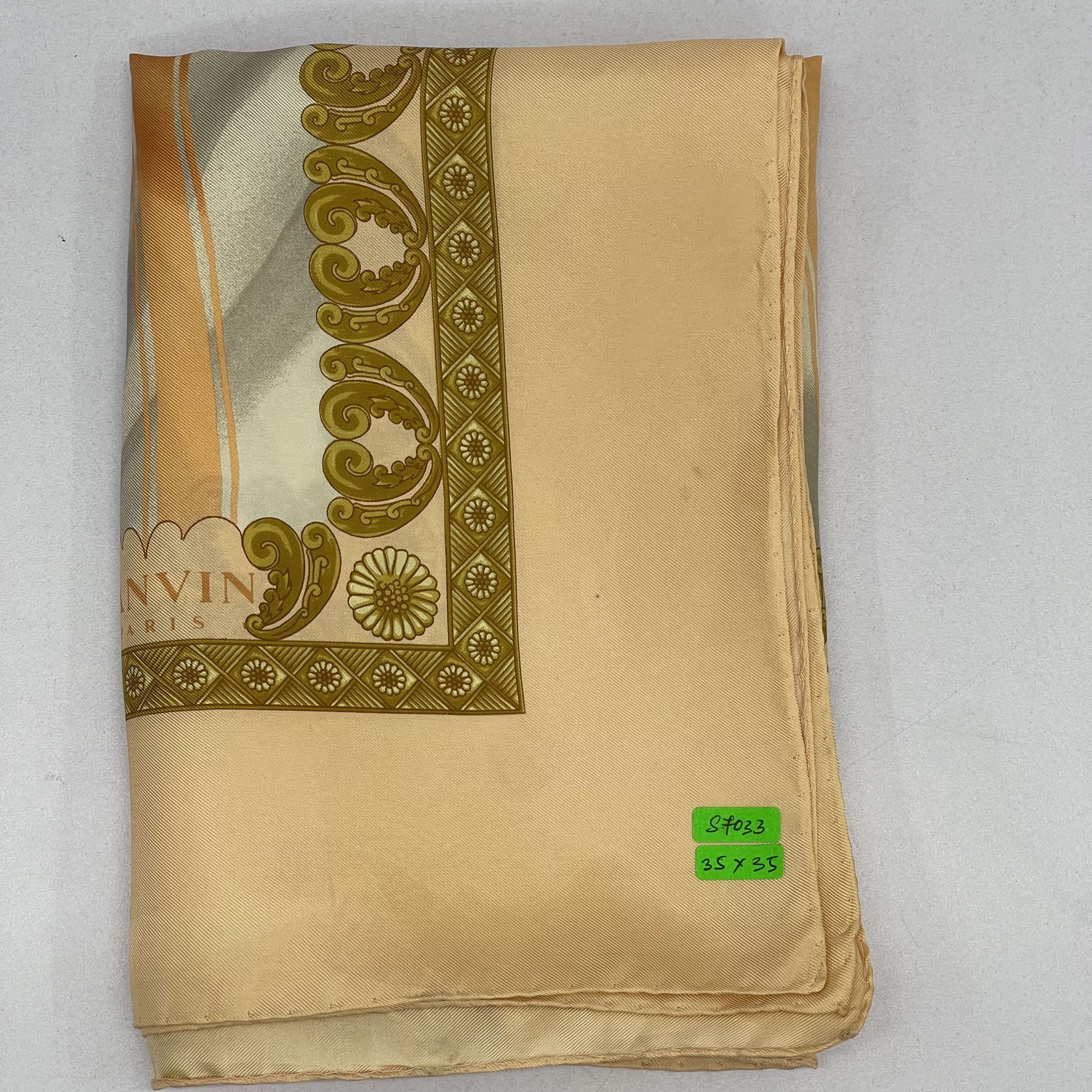 Lanvin Vintage Lanvin Silk Scarf Babushka - S7033 Size ONE SIZE - 11 Thumbnail