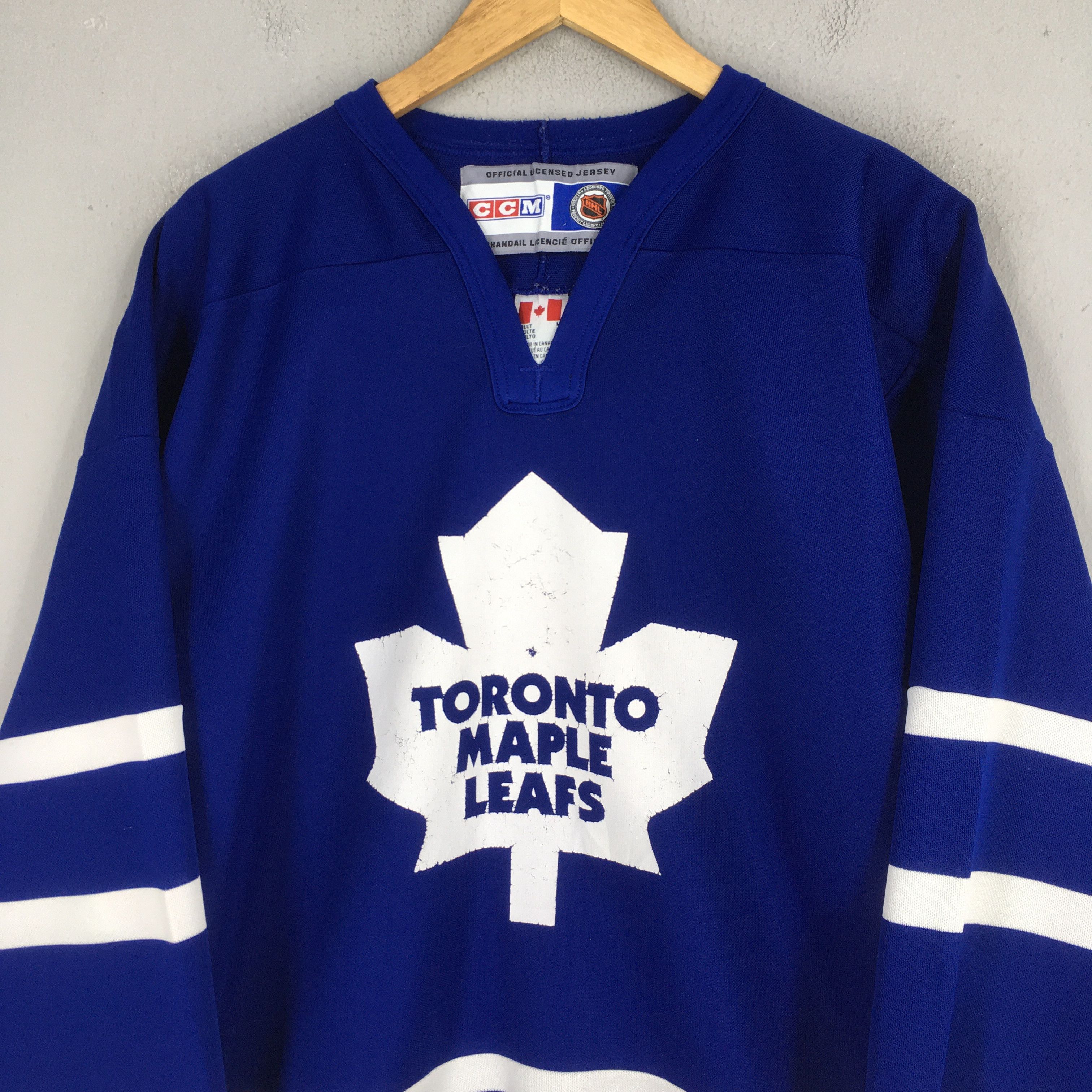 NHL Vintage 90s Toronto Maple Leafs Blue Jersey M Size US M / EU 48-50 / 2 - 2 Thumbnail