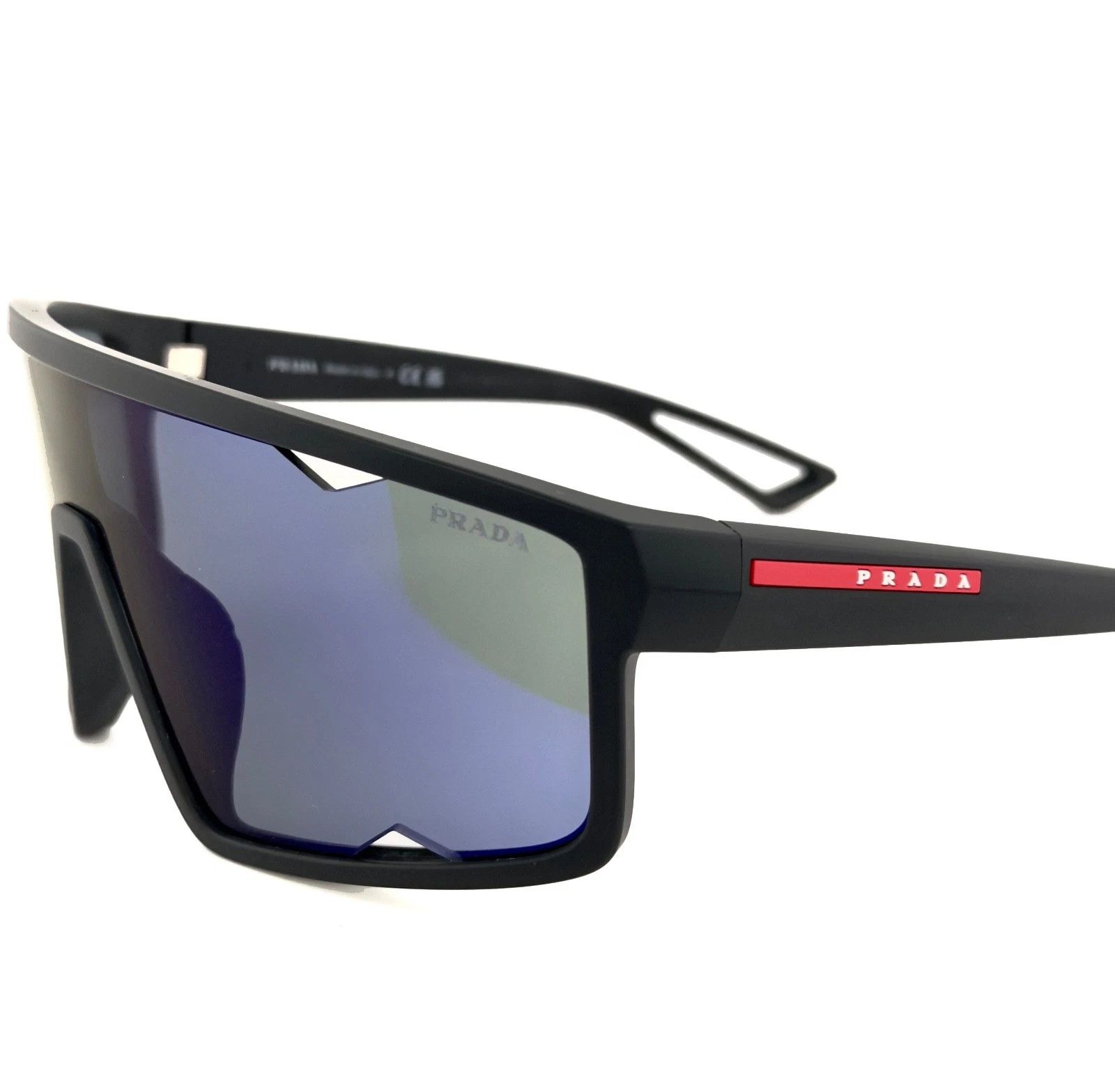 Prada PRADA A03 Linea Rossa Sport Black Violet Sunglass PSA03S Size ONE SIZE - 8 Thumbnail