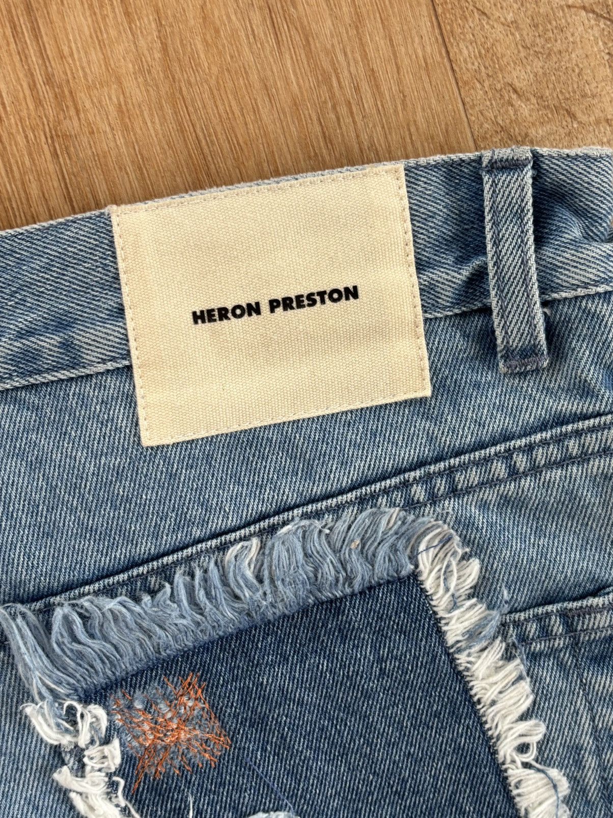 Heron Preston Heron Preston Stitched Patch Denim Jeans size 30 Size US 30 / EU 46 - 3 Thumbnail