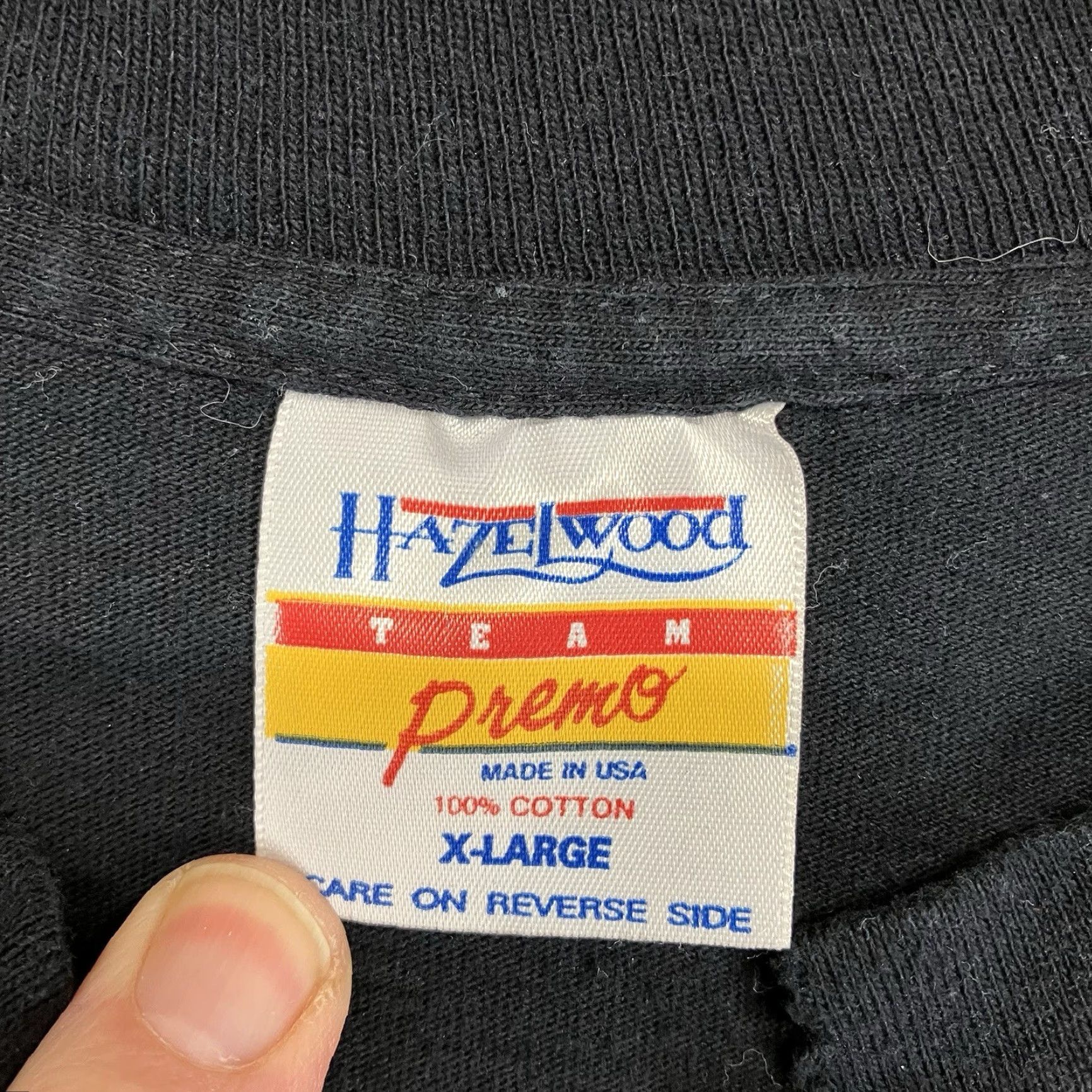 Elwood VINTAGE Hazelwood Shirt Mens XL Black Wolf Desert Moon Wrap Around Graphic Tee Size US XL / EU 56 / 4 - 4 Thumbnail