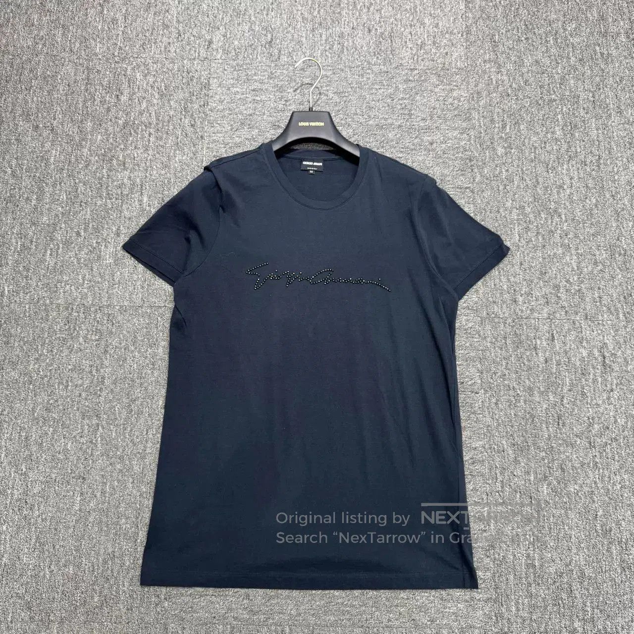 Giorgio Armani Giorgio Armani Beaded Letter Short Sleeve. Size US L / EU 52-54 / 3 - 1 Thumbnail