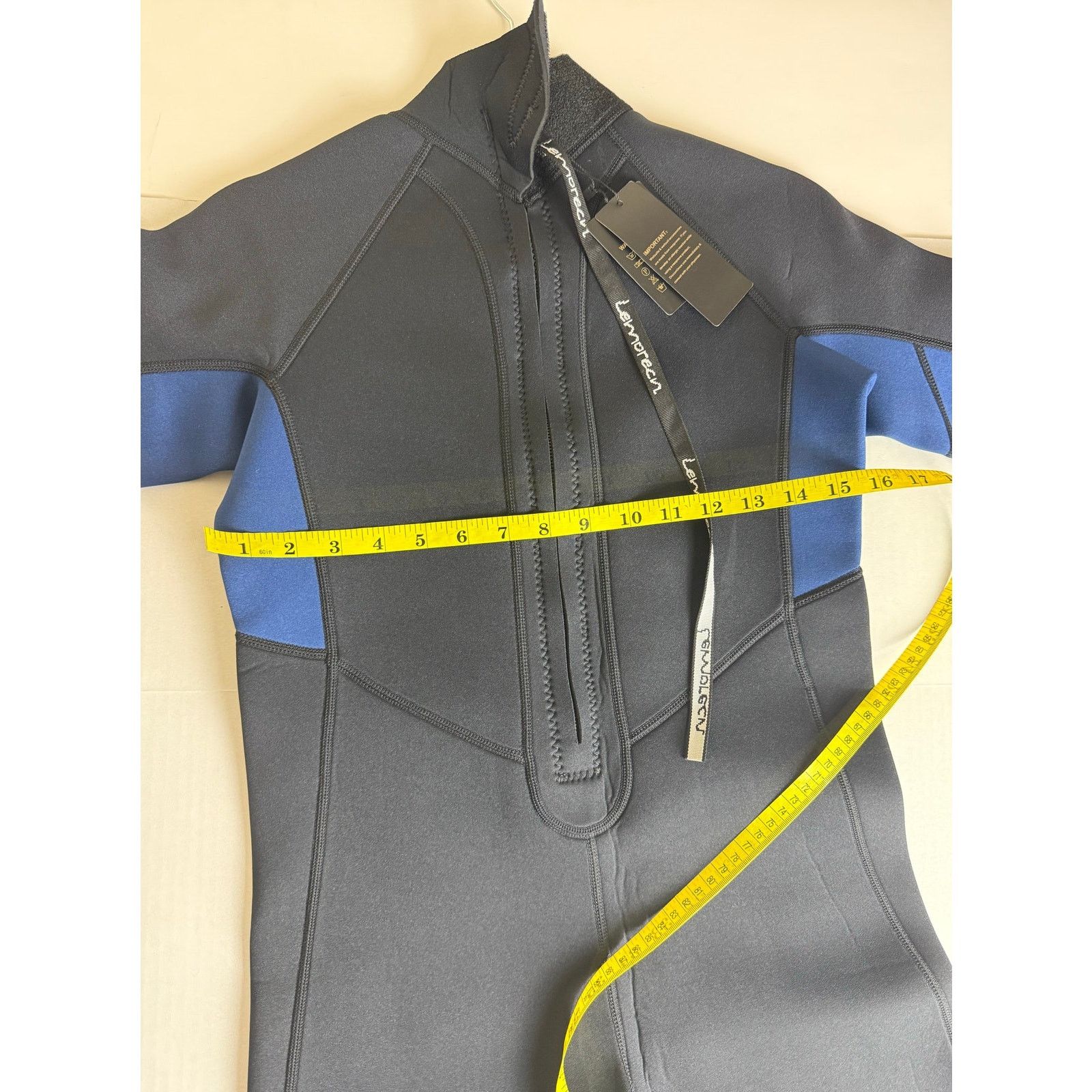 Other Lemorecn Mens Wetsuit Jumpsuit - Size 16 - Black & Blue Size US XL / EU 56 / 4 - 6 Thumbnail
