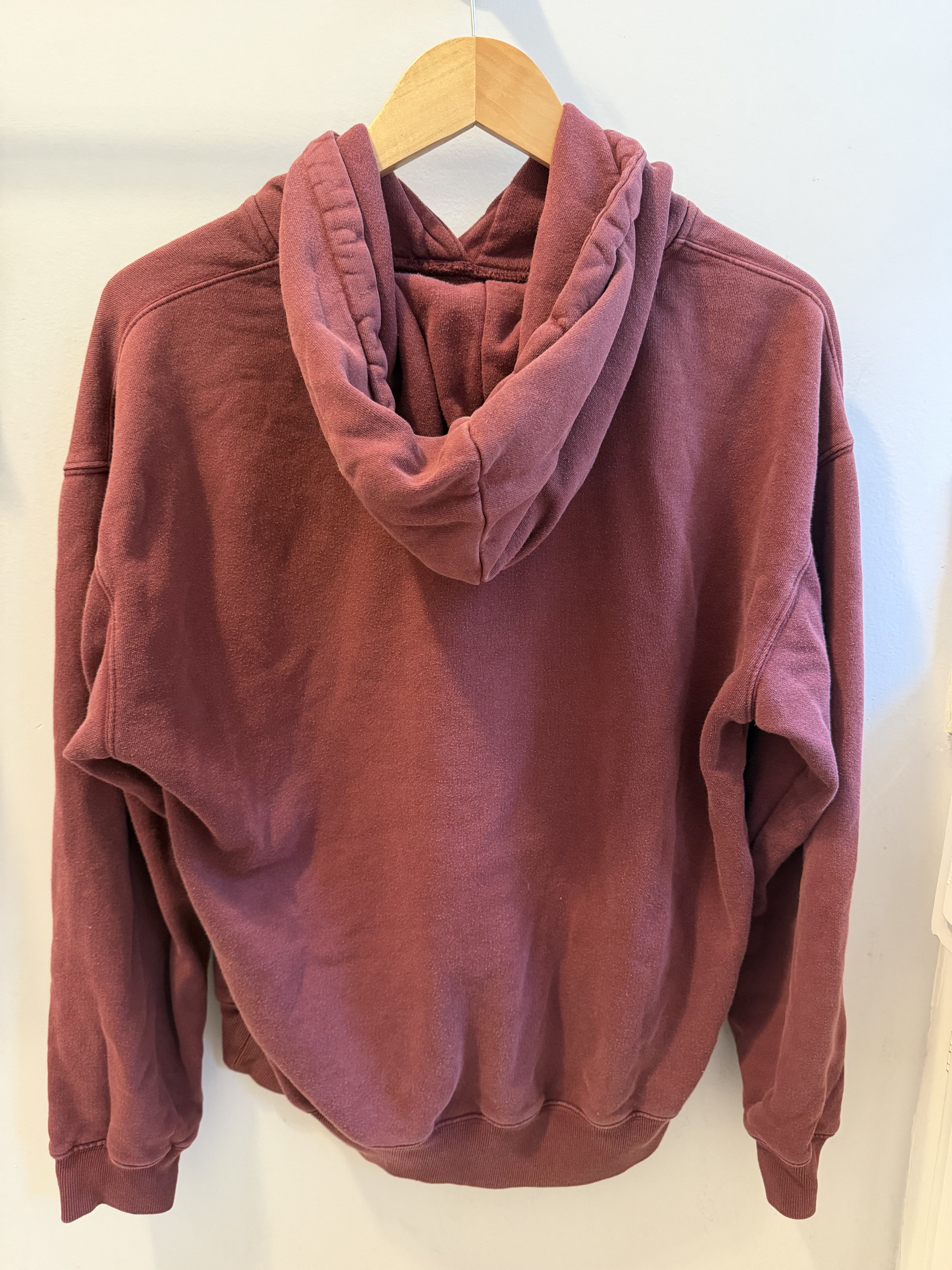 Stussy Stüssy Burgundy Logo Hoodie Size US M / EU 48-50 / 2 - 2 Thumbnail
