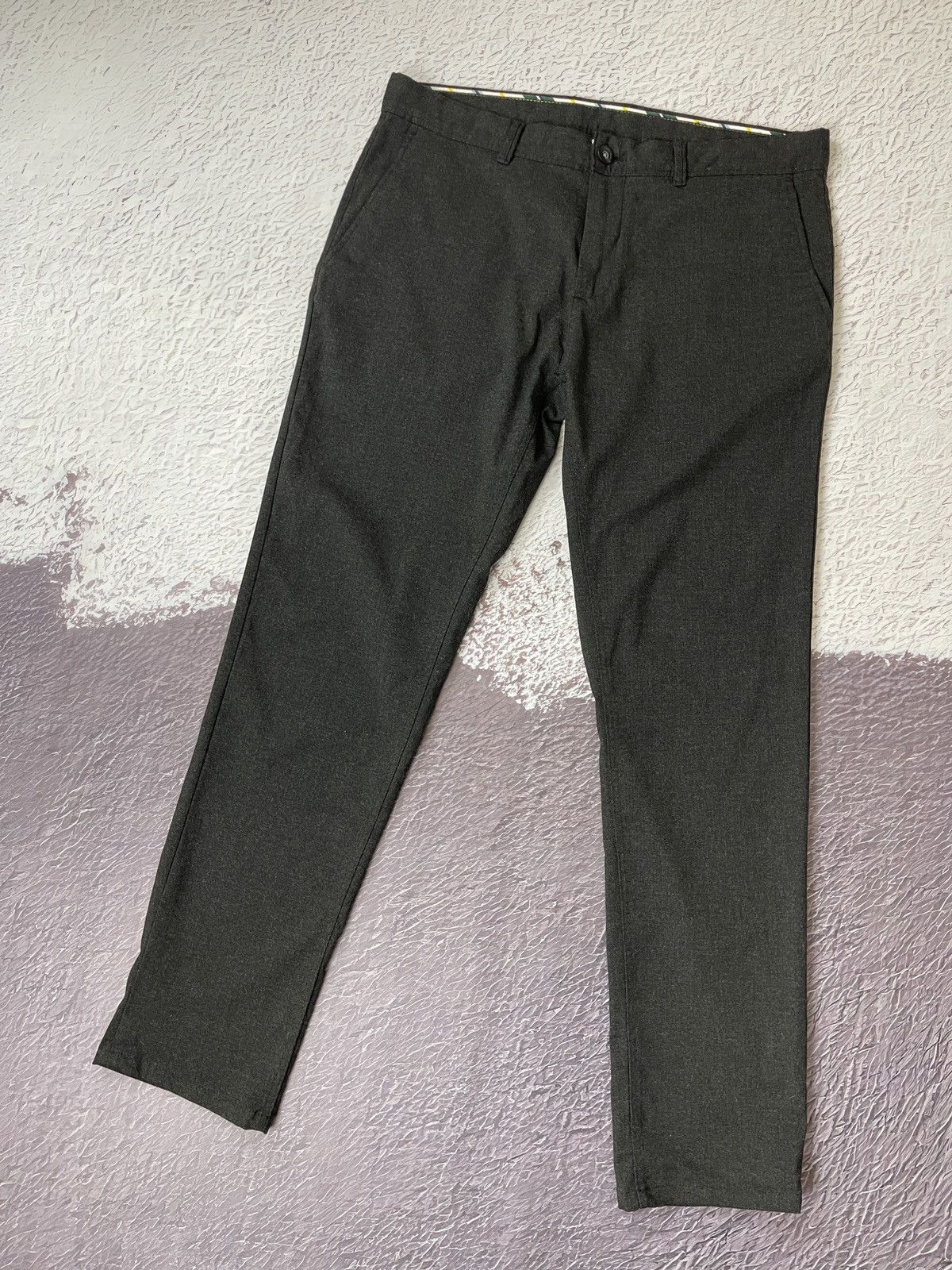 Zara Zara Man grey stretch cropped casual pants Size US 32 / EU 48 - 2 Thumbnail