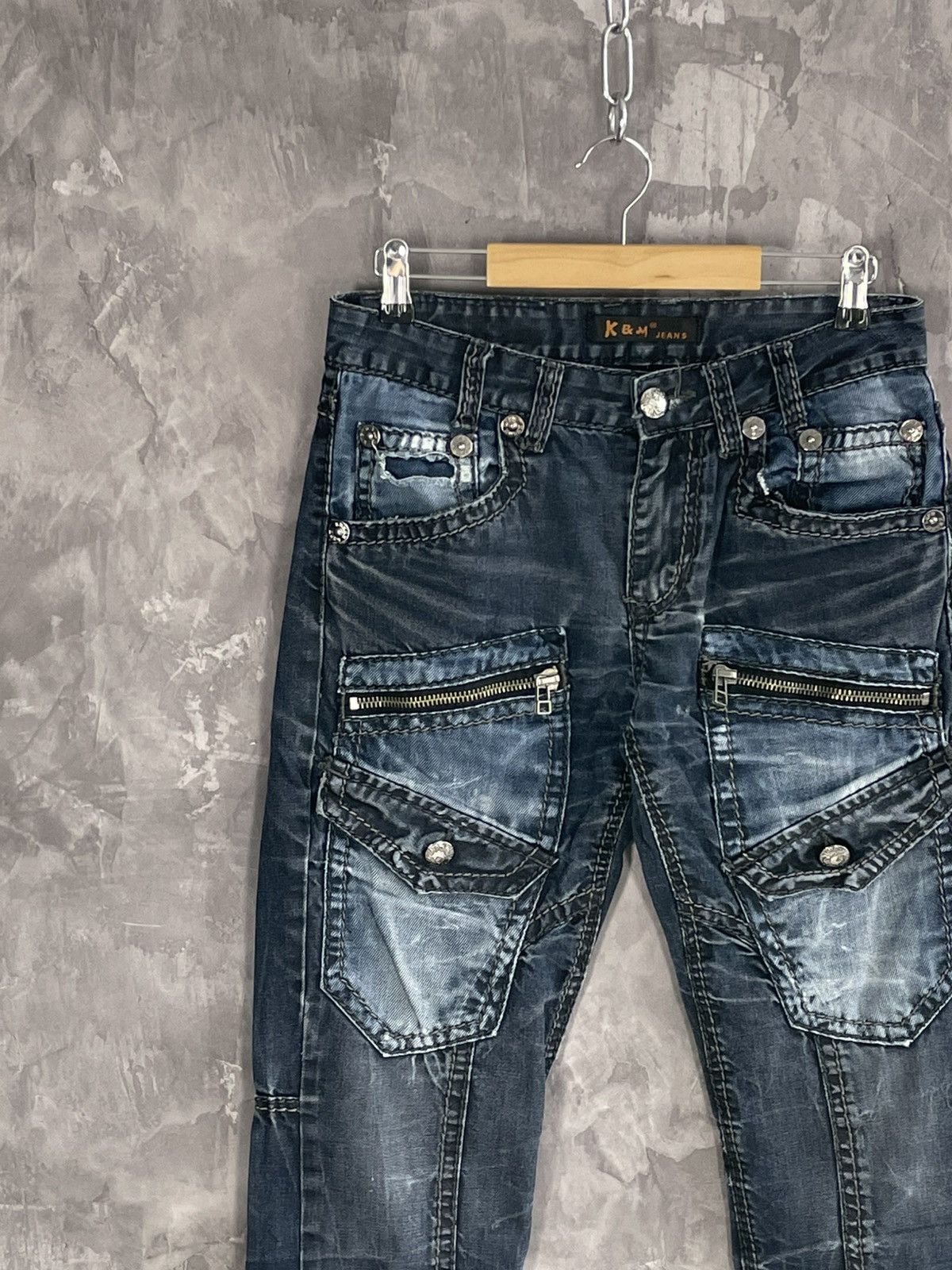 Japanese Brand × Vintage Vintage Kosmo Lupo K&M Y2K Glamour jeans denim swag drip y2k Size US 30 / EU 46 - 4 Thumbnail