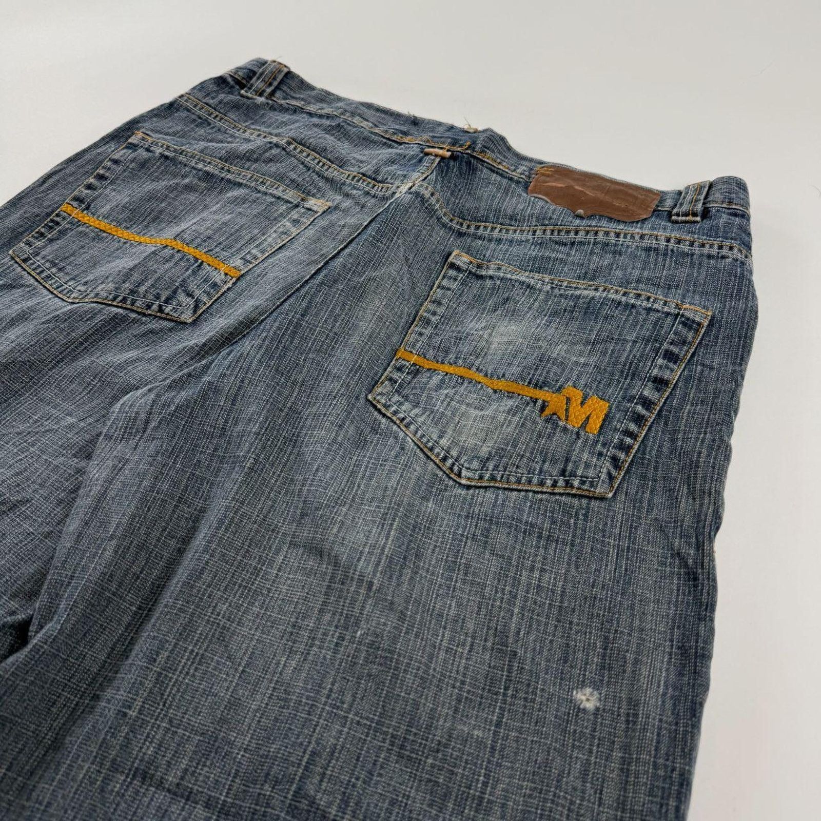 Diesel × Japanese Brand × Vintage Vintage mecca archive y2k faded embroidered distressed jeans Size US 36 / EU 52 - 2 Thumbnail
