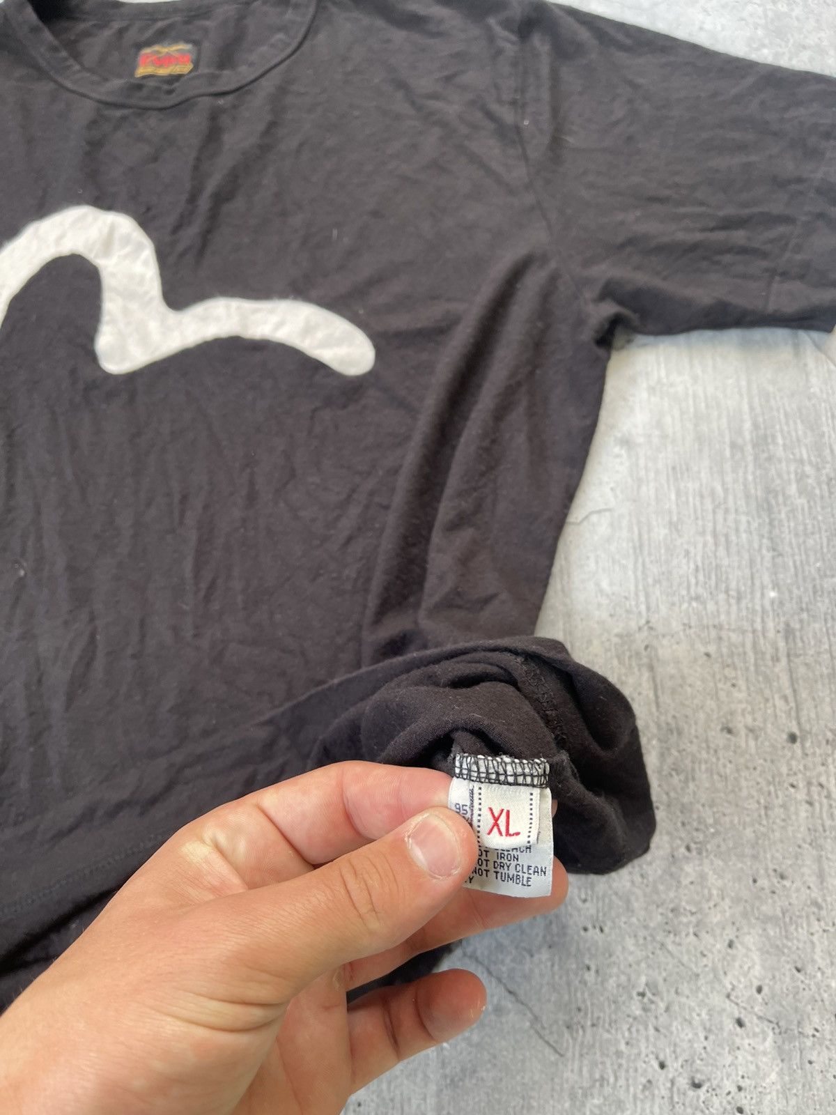 Evisu Evisu T-shirt vintage big logo seagull tee black white Japan Size US XL / EU 56 / 4 - 4 Thumbnail