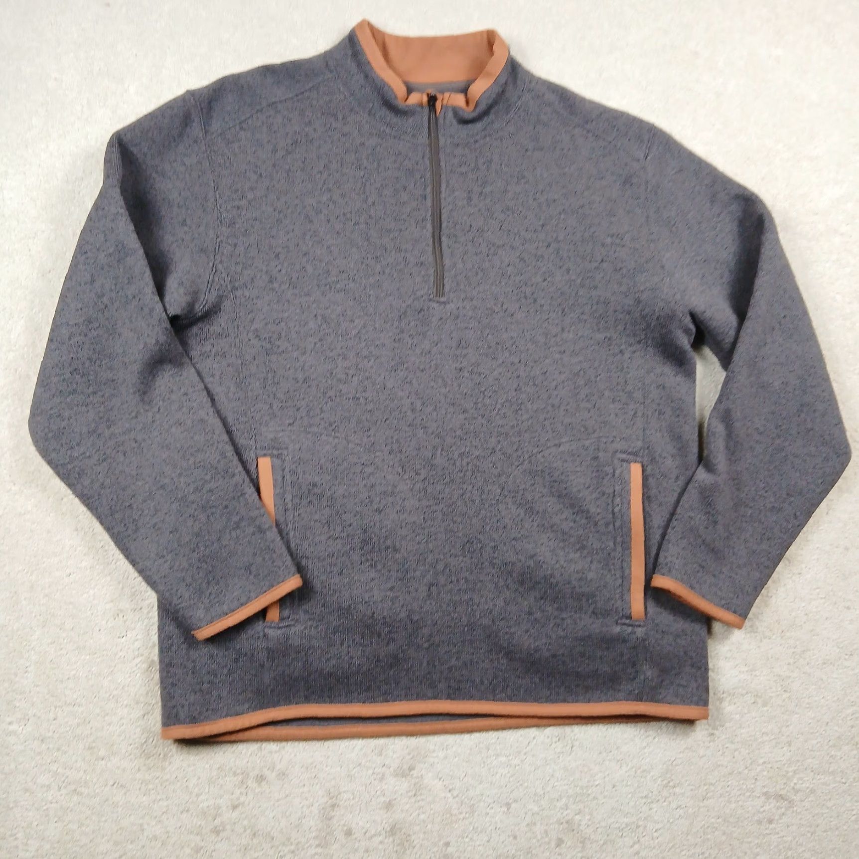 Life is Good Life Is Good 1/4 Zip Pullover Mens Large Gray Shirt Casual Outdoor Sports Golf Walking Size US L / EU 52-54 / 3 - 2 Thumbnail