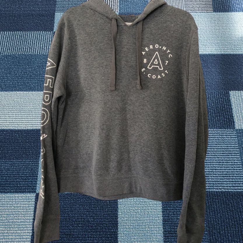 Aeropostale Aeropostale Sweatshirt Hoodie Jrs Sz Medium M Long Sleeve East Coast Logo Gray Hoodie, Aeropostale, Teens, M, Gray Size M / US 6-8 / IT 42-44 - 1 Thumbnail