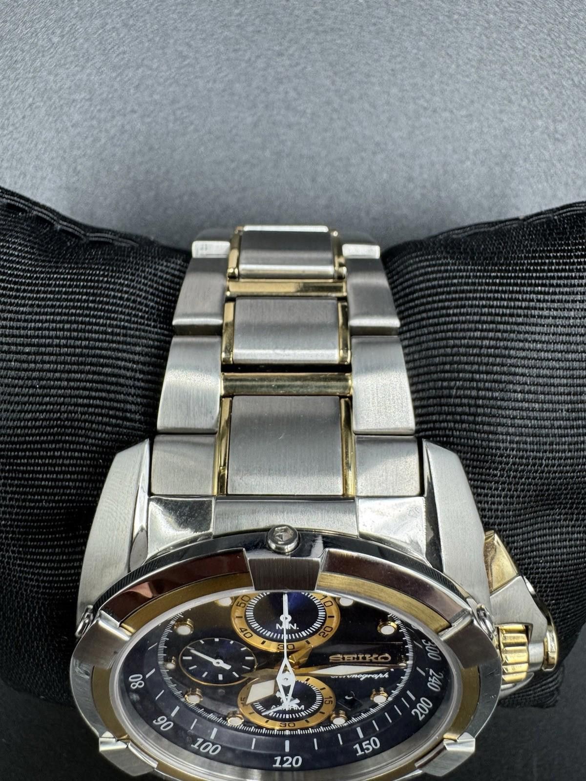 Seiko Seiko Velatura SNDX99 Chronograph Blue Dial Quartz Watch w/ Size ONE SIZE - 6 Thumbnail
