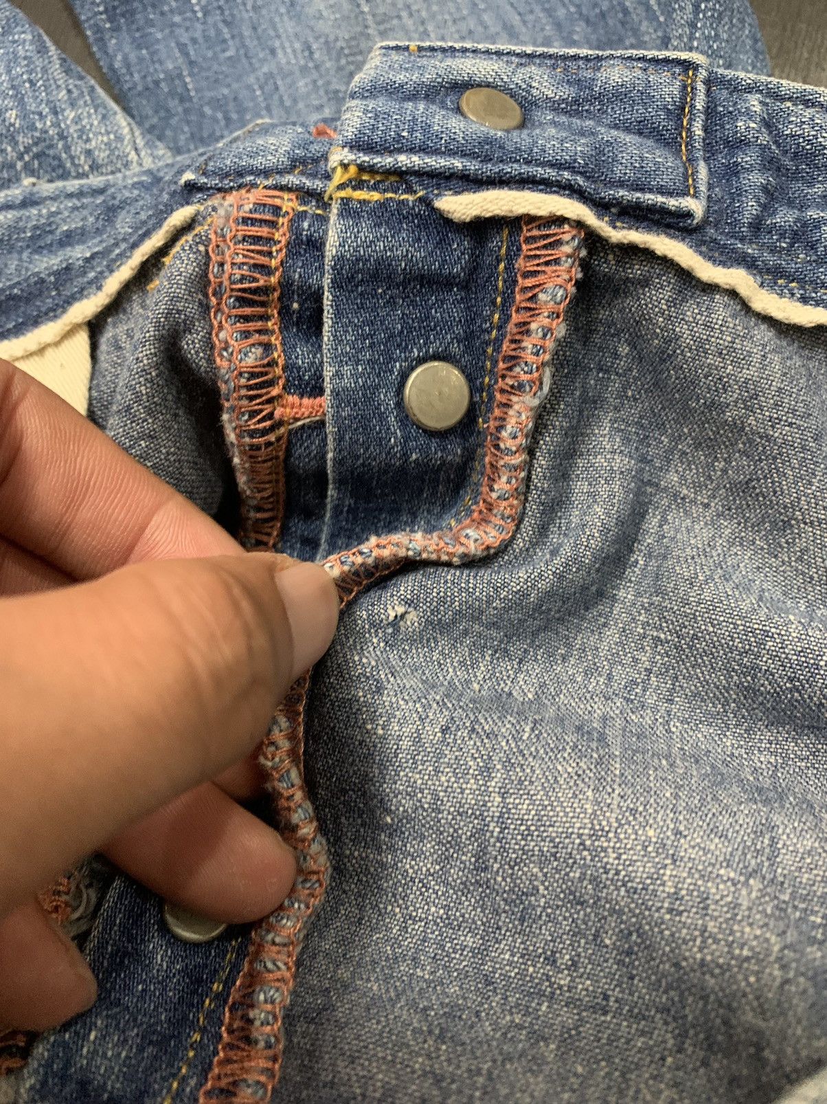 Japanese Brand × Johnbull × Salvage Johnbull Selvedge 1 side Denim Pants Size US 35 - 13 Thumbnail