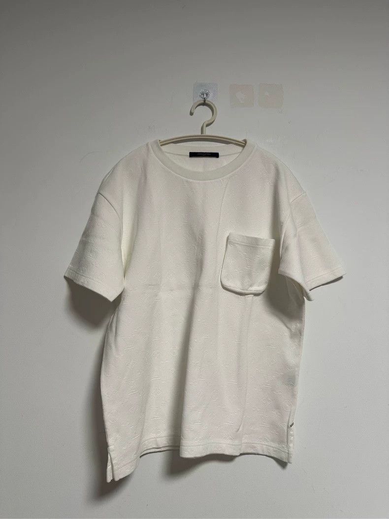 Louis Vuitton Louis Vuitton White Short Sleeve Pocket Shirt - dmc Size US M / EU 48-50 / 2 - 1 Thumbnail